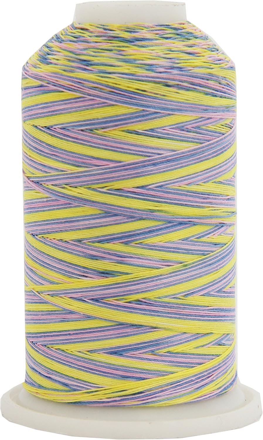 Threadart Multicolor 100% Cotton Thread | Variegated Colors for Quilting, Sewing, and Embroidery | 40/3wt - 600M (660 Yards) Cones | Long Staple Low Lint | 22 Colors