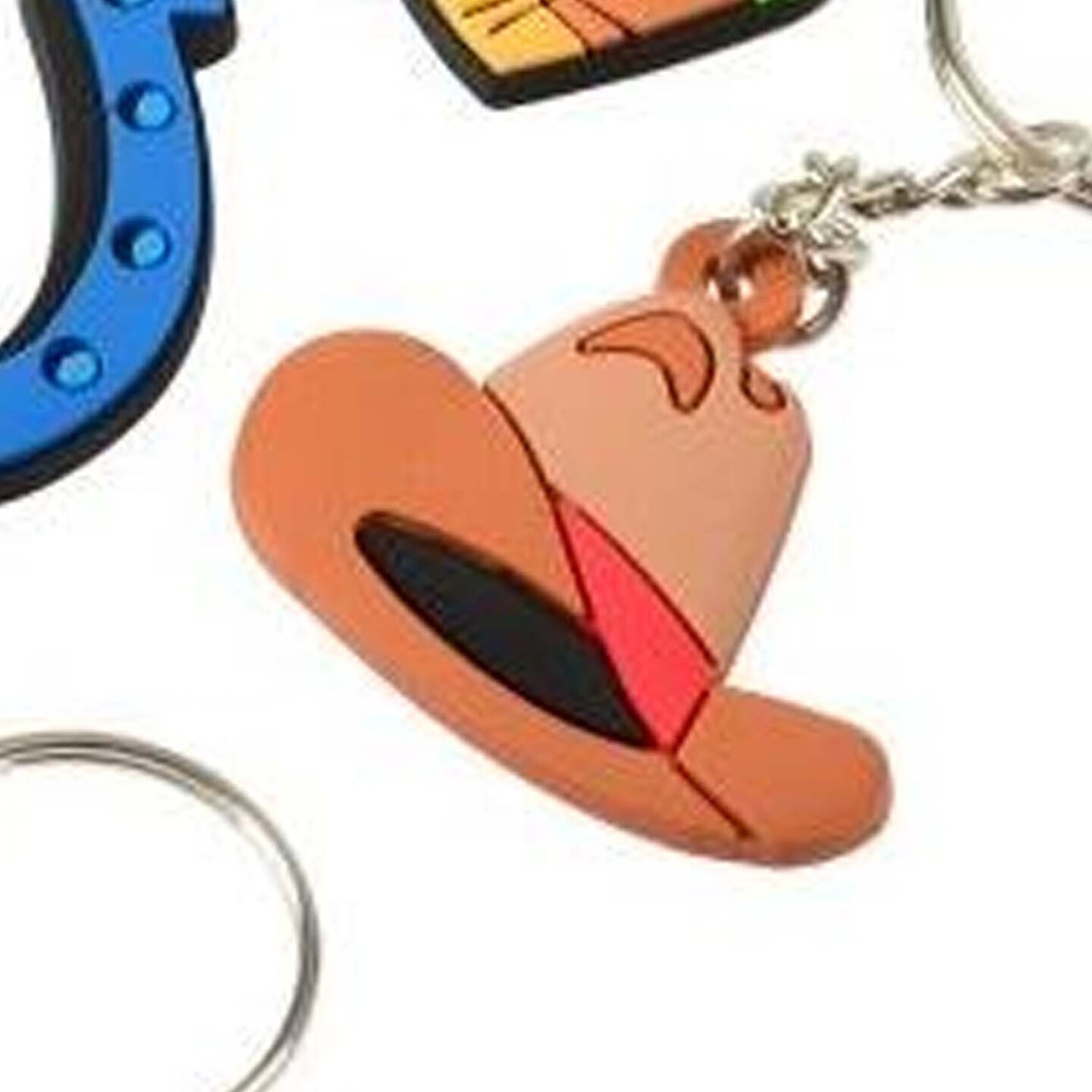 Western Rubber Keychains Include 12 Units