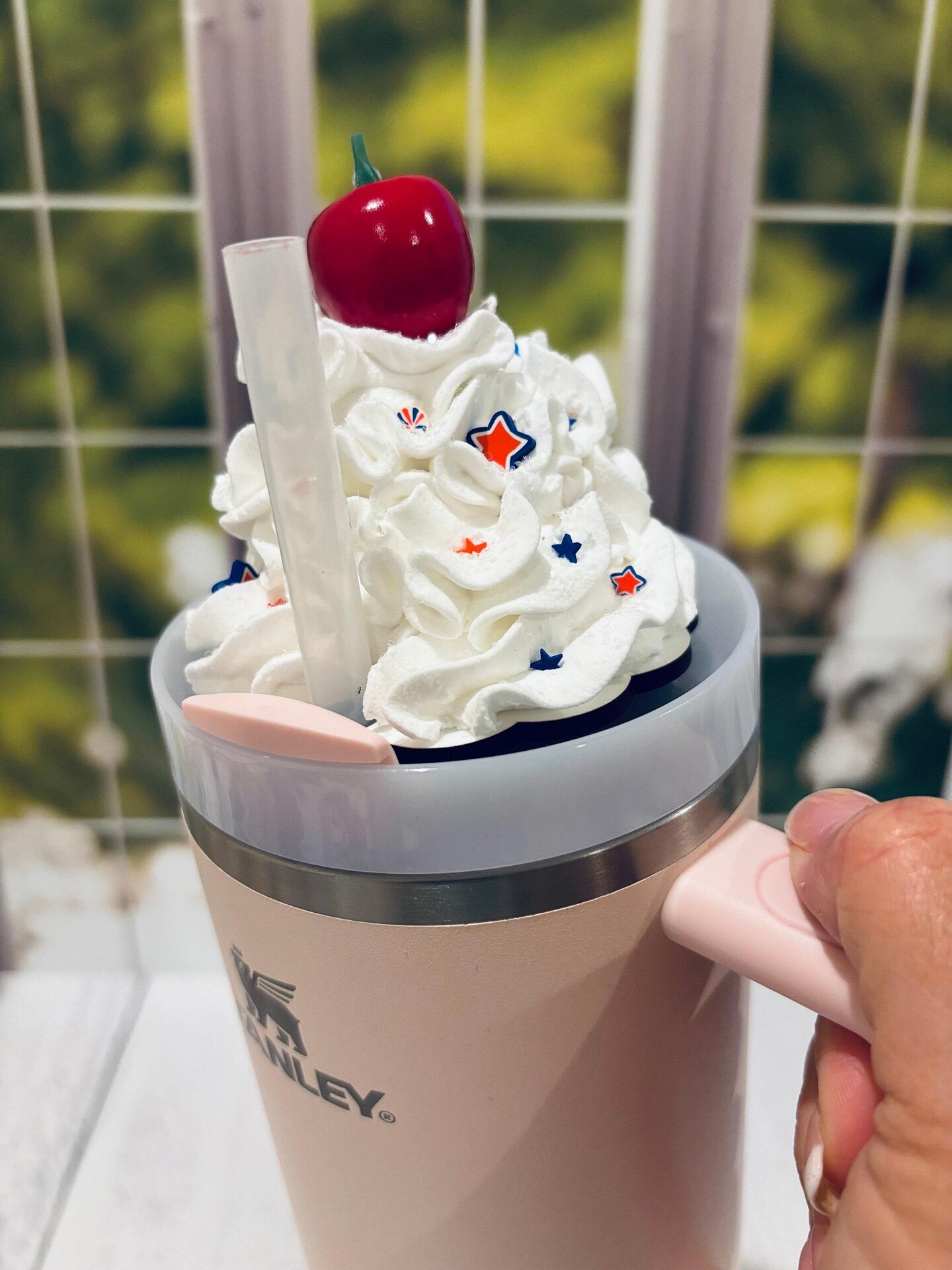 Stanley Tumbler Topper Accessory- Faux Icing with Sprinkles