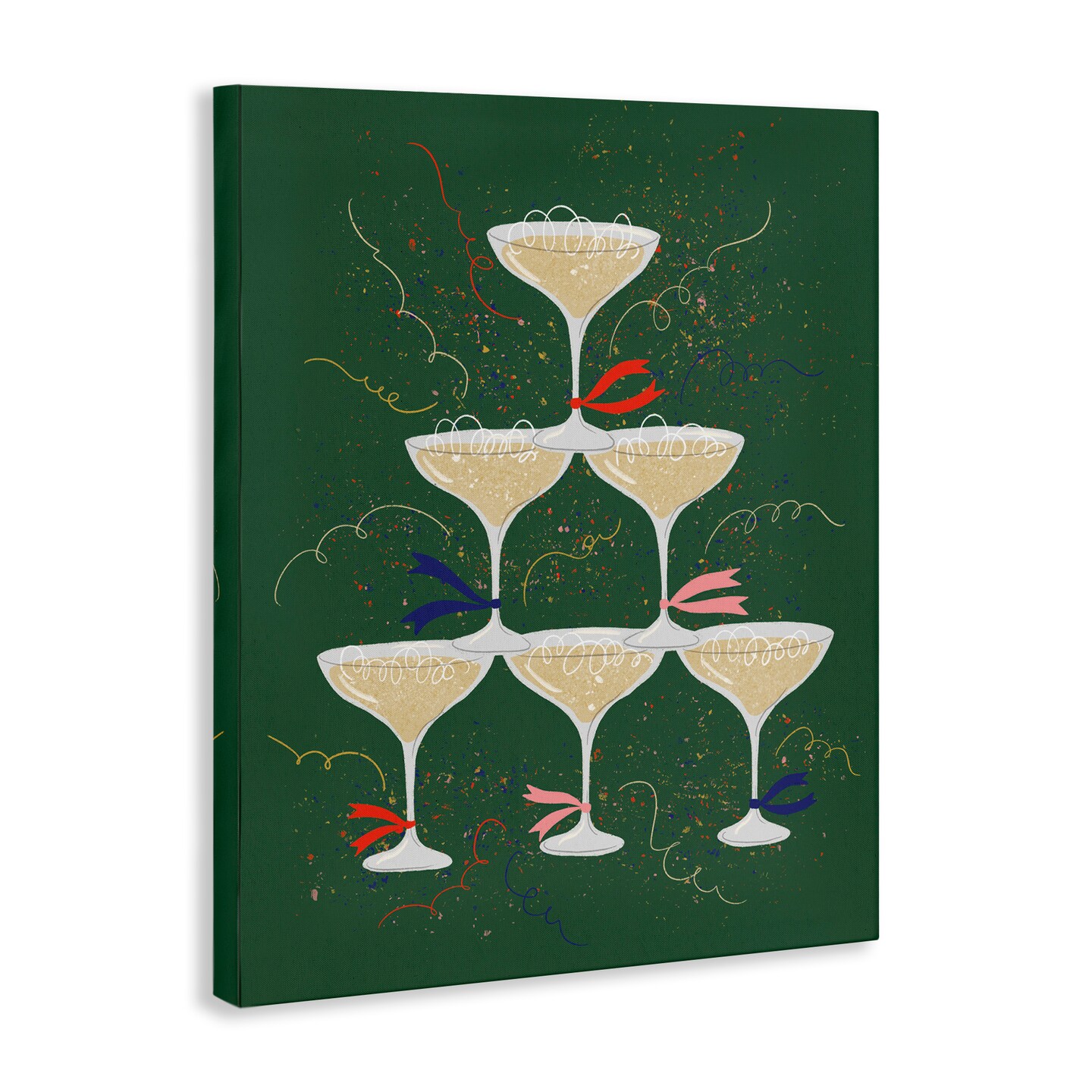 Stupell Industries Celebration Drinks Tower Canvas Wall Art Design by Kristina Hultkrantz