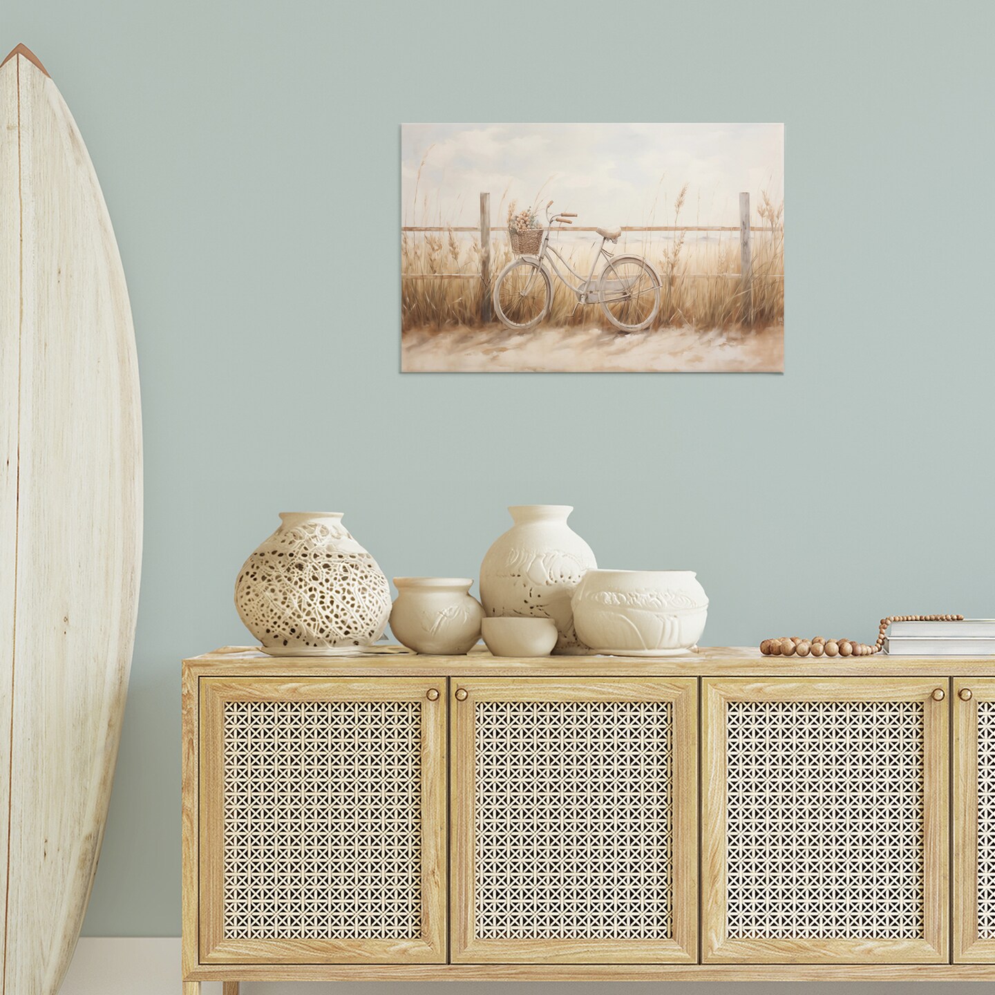 Stupell Industries Bicycle Basket with Herbs Canvas Wall Art Design by Arlington Prints