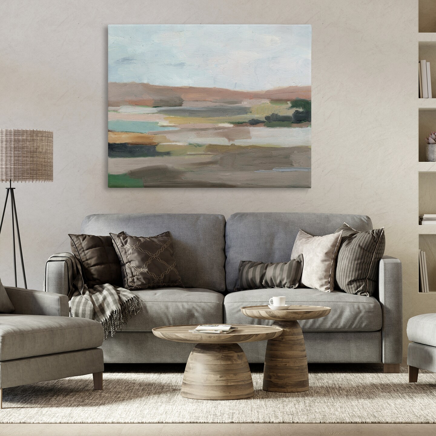 Stupell Industries Neutral Desert Hills Canvas Wall Art Design by Ethan Harper