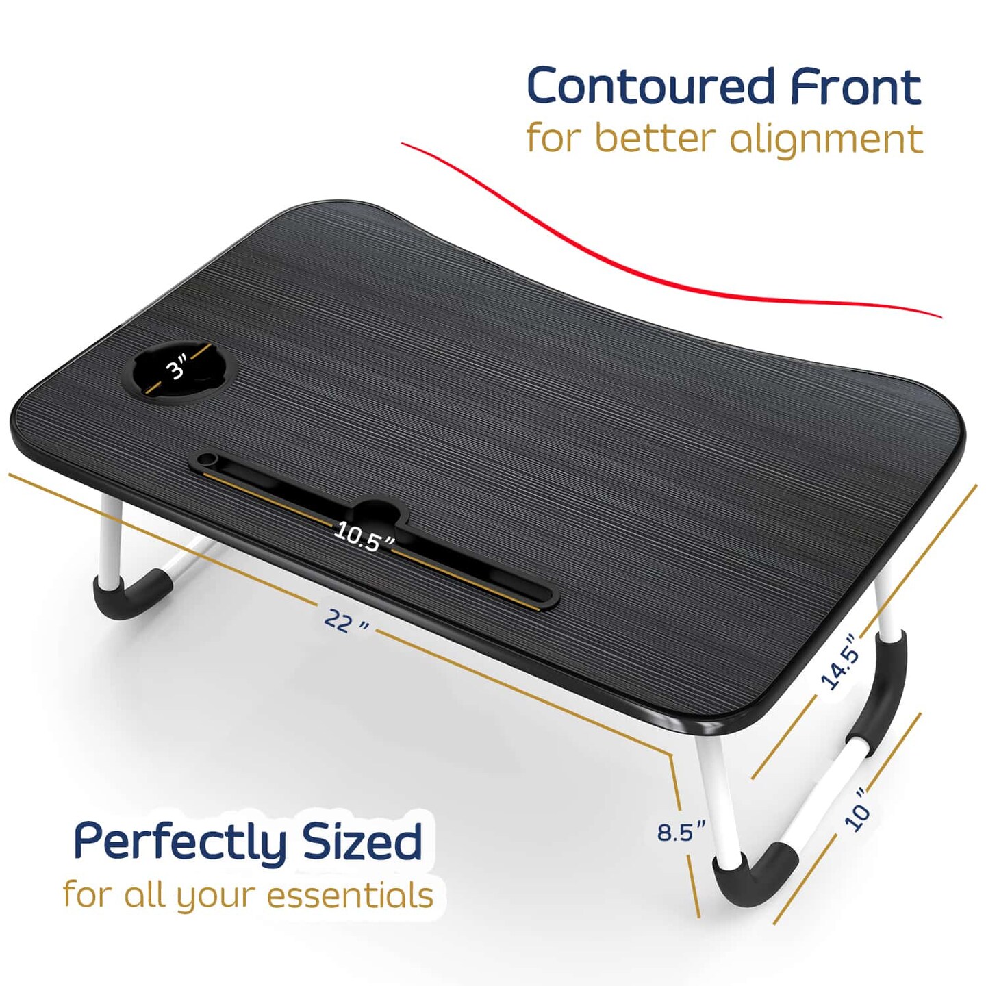 Nestl Lap Desk with USB ports and Drawer