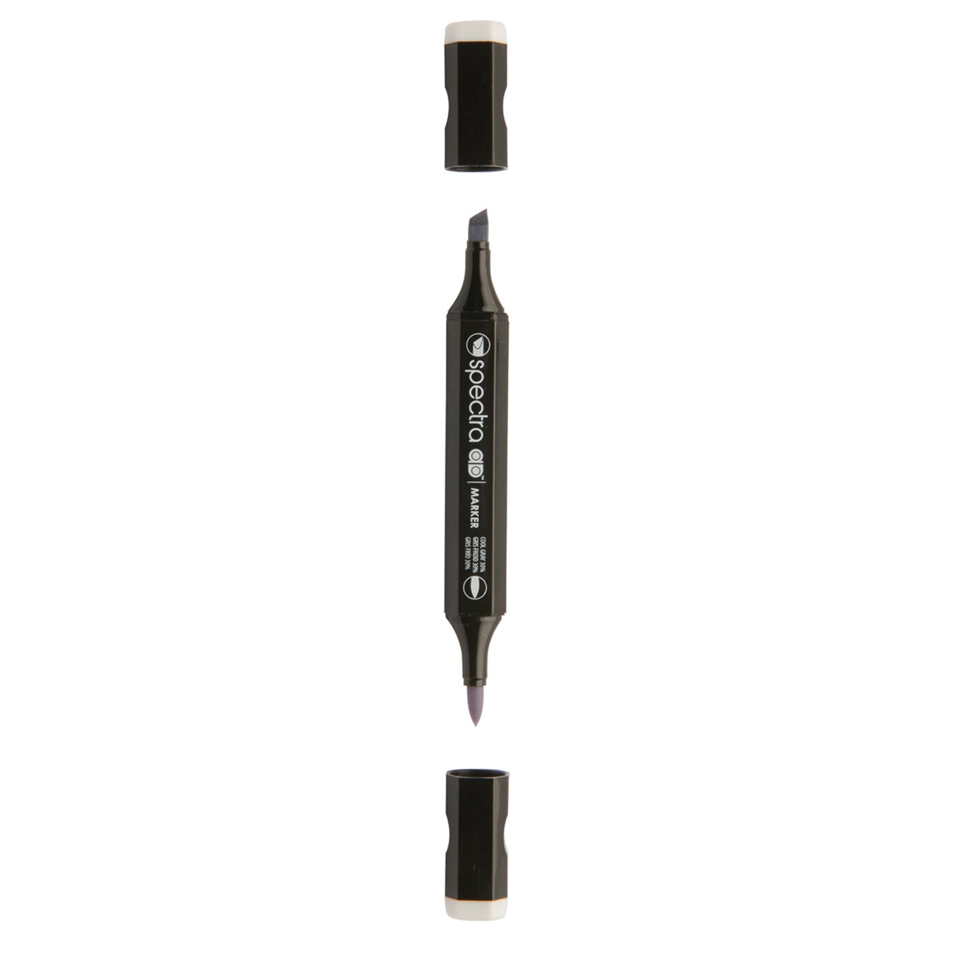 Spectra AD Marker, Tri-Nib & Brush Dual-Tip, Gray Color Family