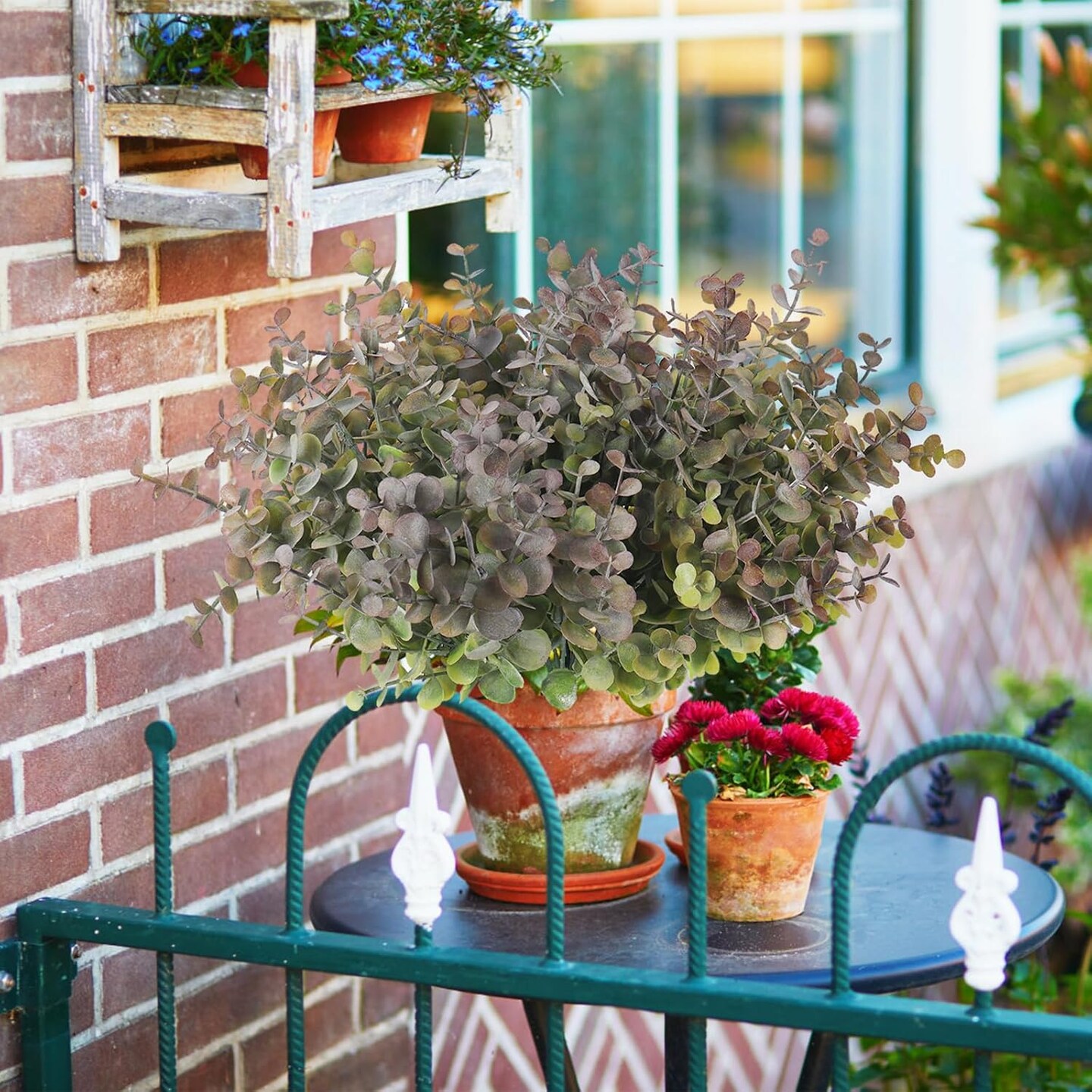 8 Bundles Artificial Greenery Plants (Dusty Purple)