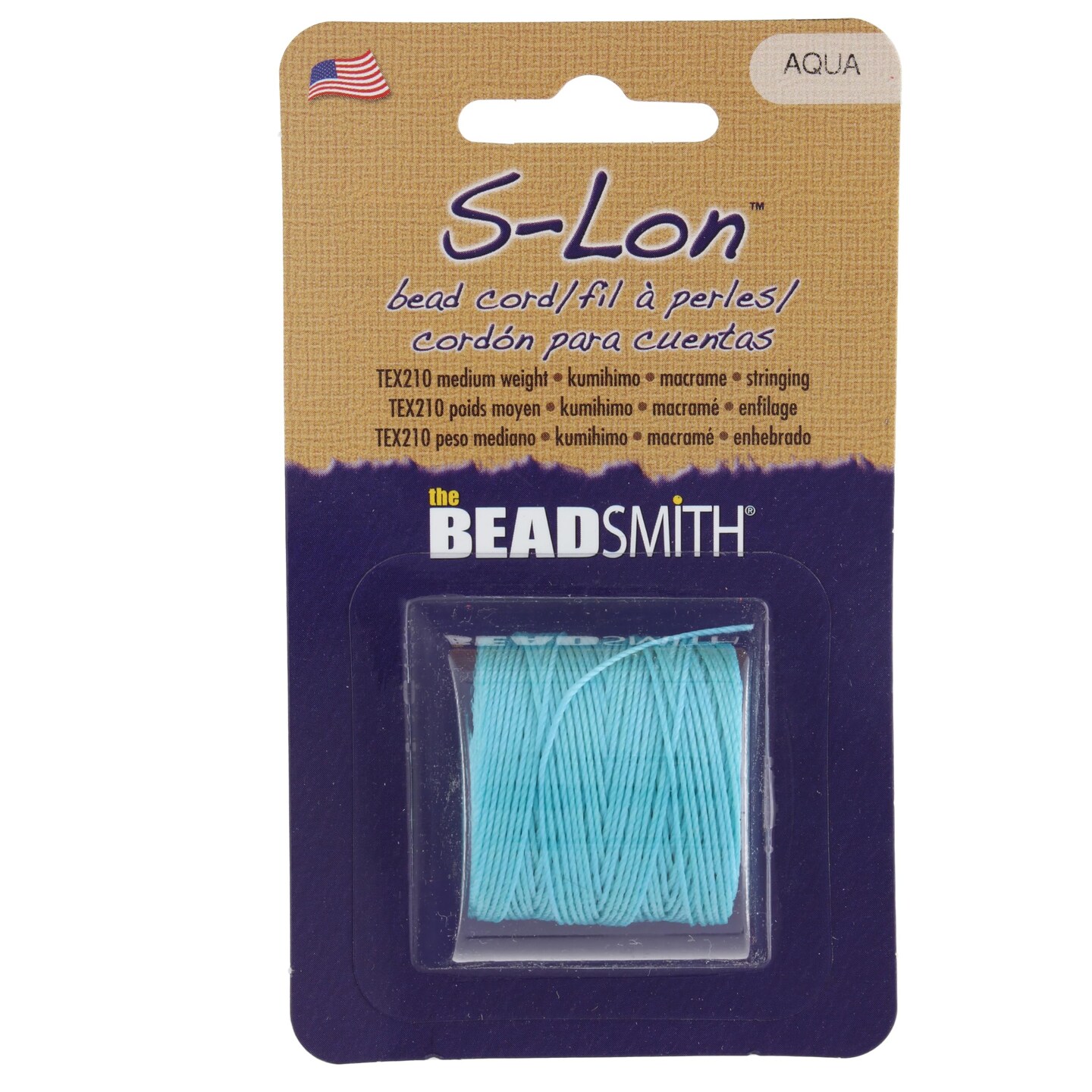 The Beadsmith S-Lon Bead Cord – .5 mm Twisted Nylon Cord for Stringing