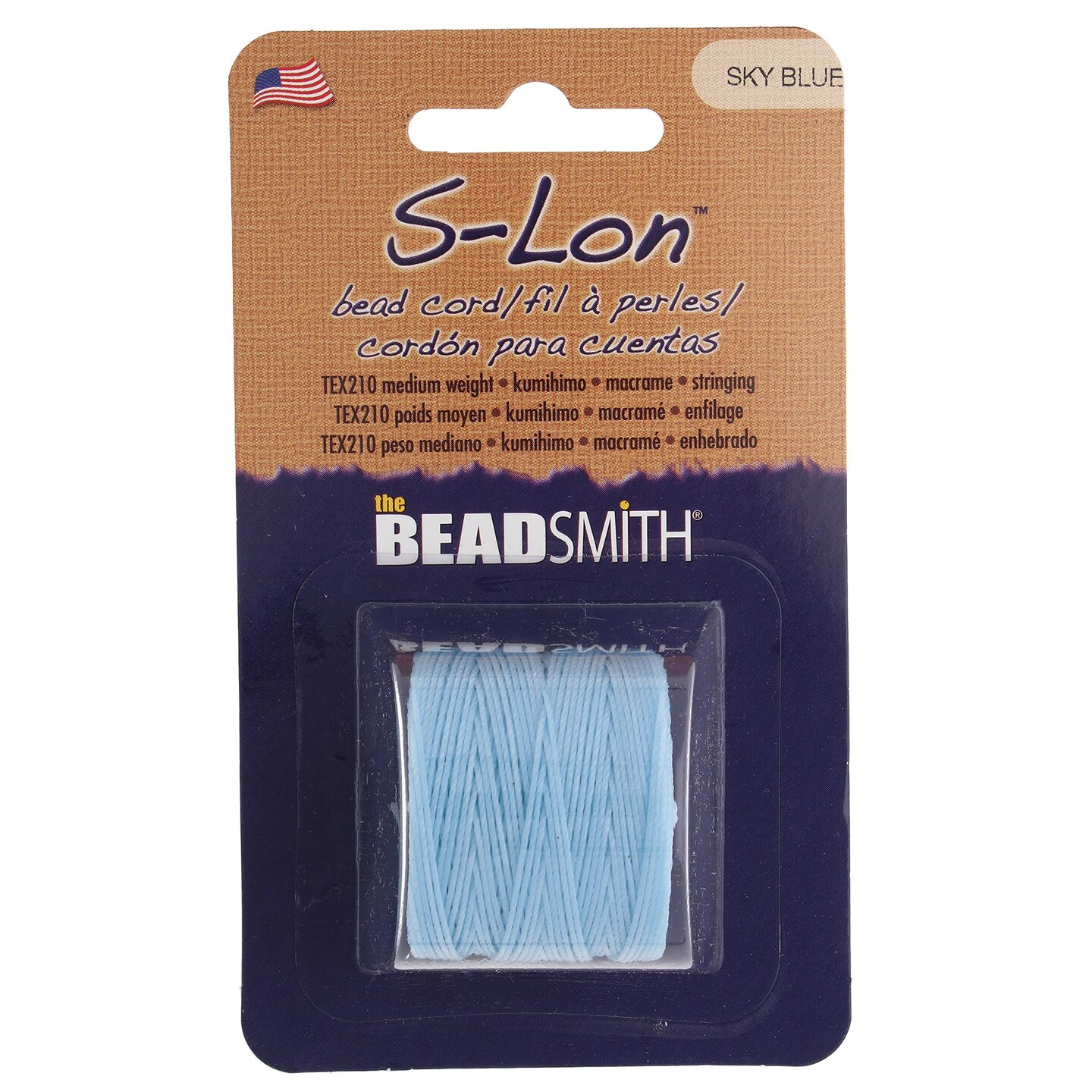The Beadsmith S-Lon Bead Cord – .5 mm Twisted Nylon Cord for Stringing