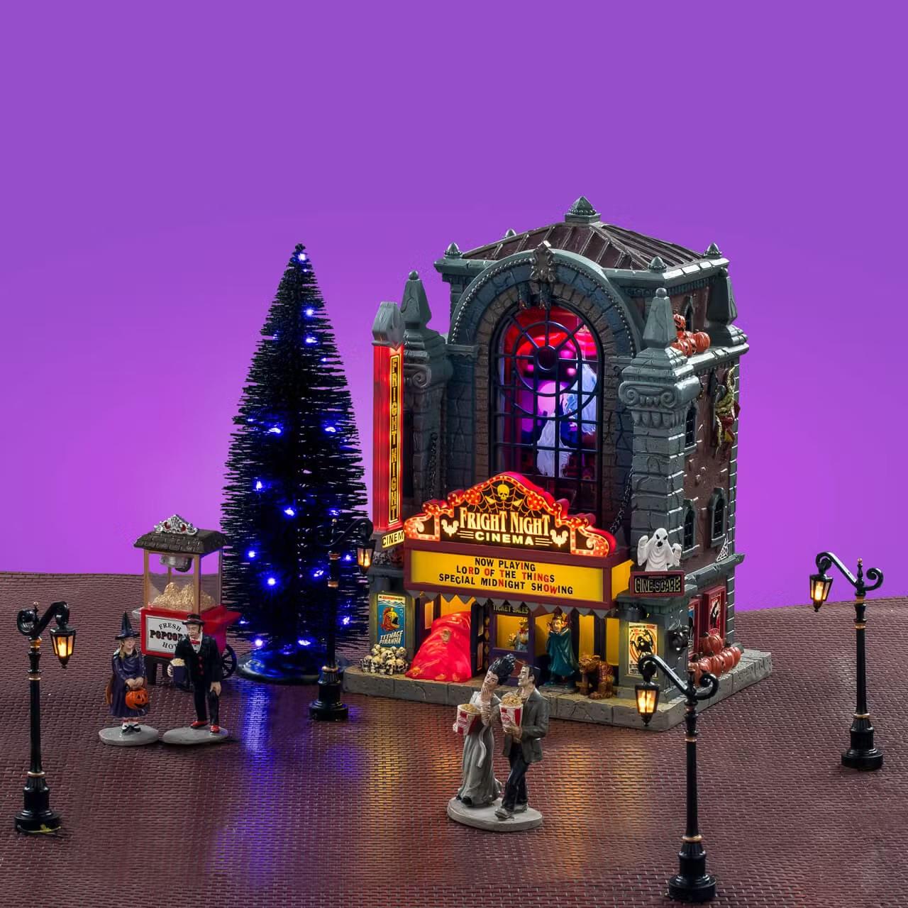 Lemax Spooky Town Halloween Village Fright Night Cinema Set Michaels