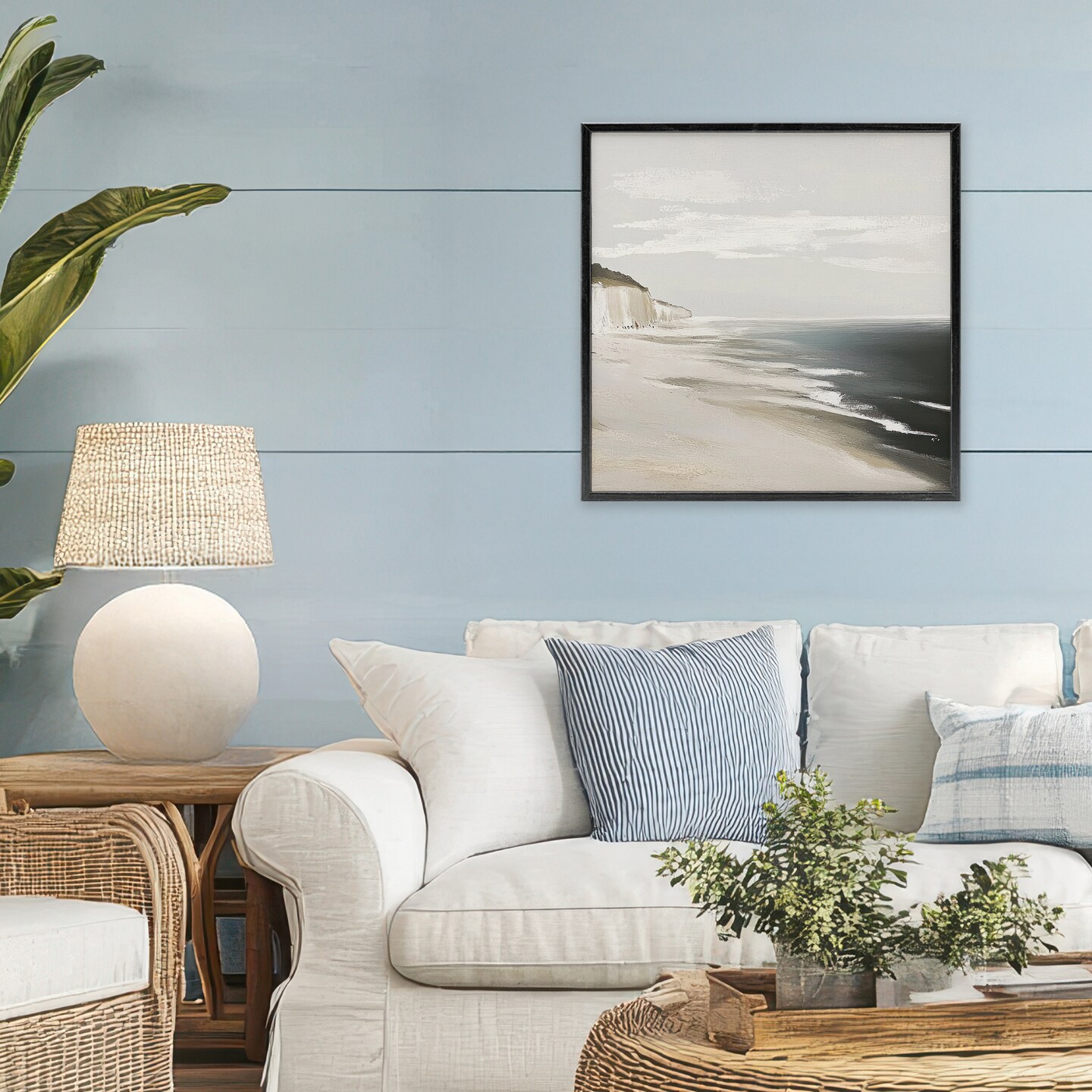 Stupell Industries Soft Sands in Neutrals Framed Giclee, design by Mona Grace