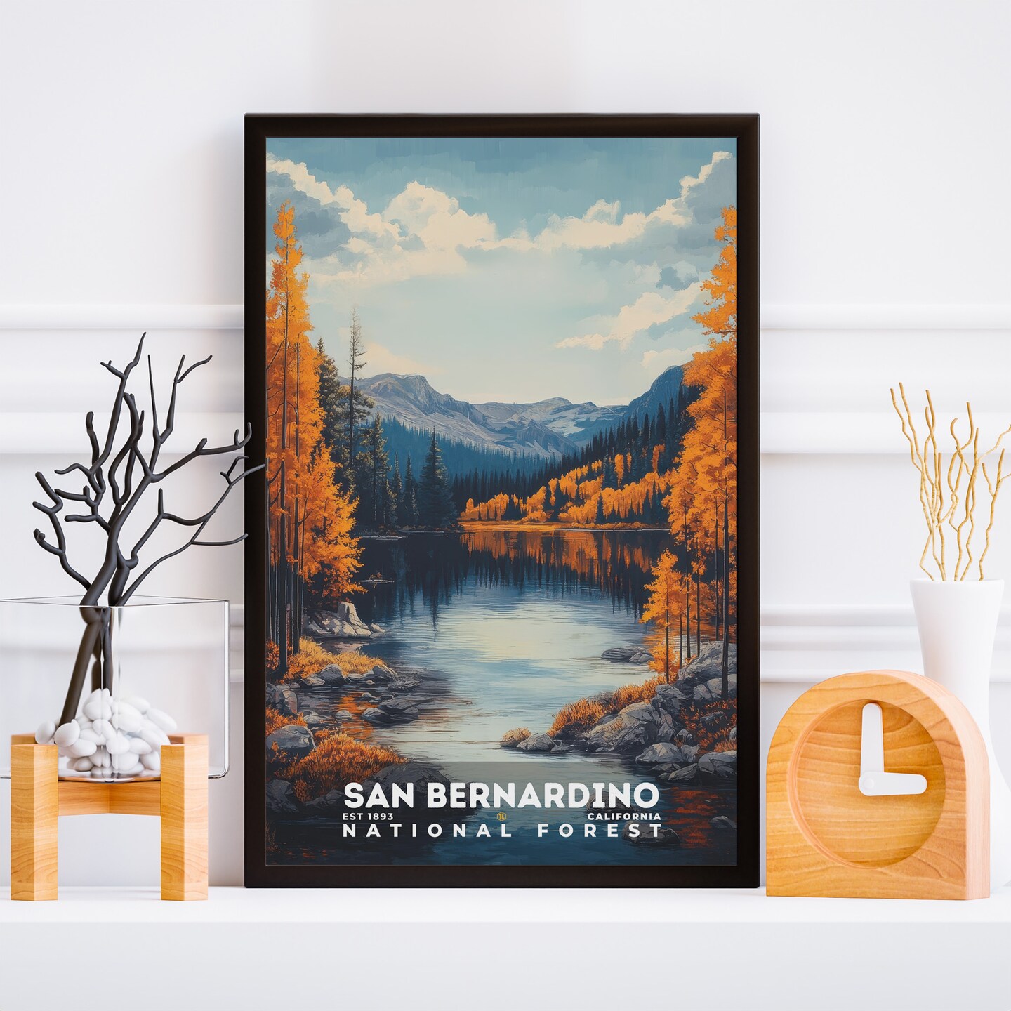 San Bernardino National Forest Poster, Travel Art, Office Poster