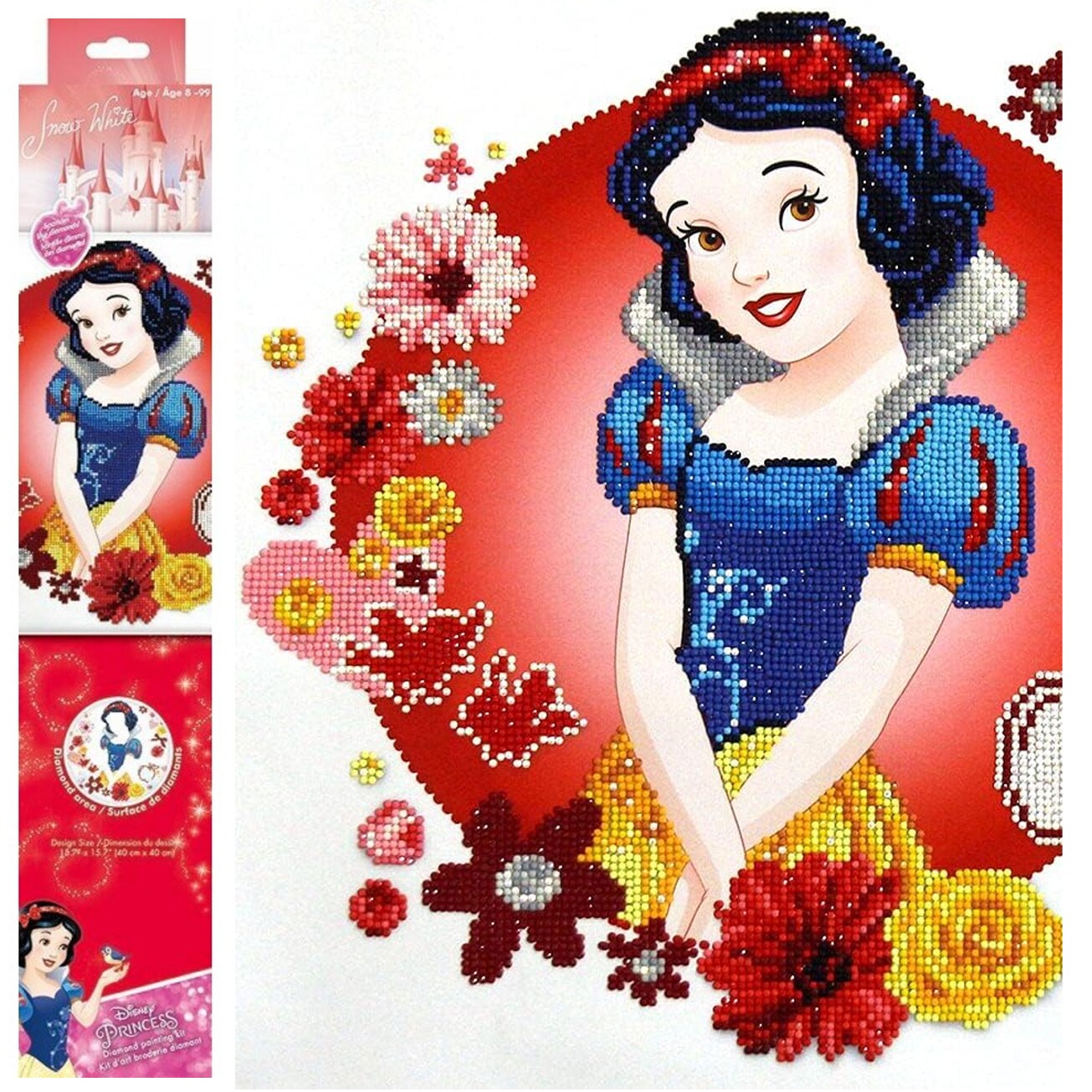 Diamond Dotz Disney Snow White Diamond Painting Kits for Adults - Diamond Art Kits a Relaxing Creative Craft Kit with Dotz Gems 28x22