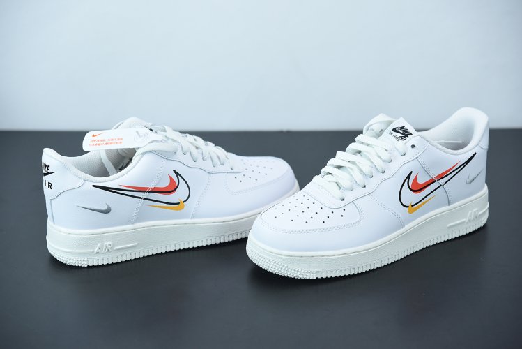 キ*ン様 NIKE Air Force 1 Multi Swoosh White Nike Air Force 1 Low Multi-Swoosh White | MakerPlace by Michaels