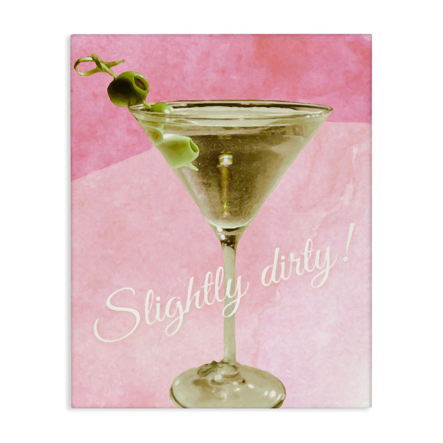 Stupell Industries Slightly Dirty Martini Canvas Wall Art Design by Graffi*tee Studios