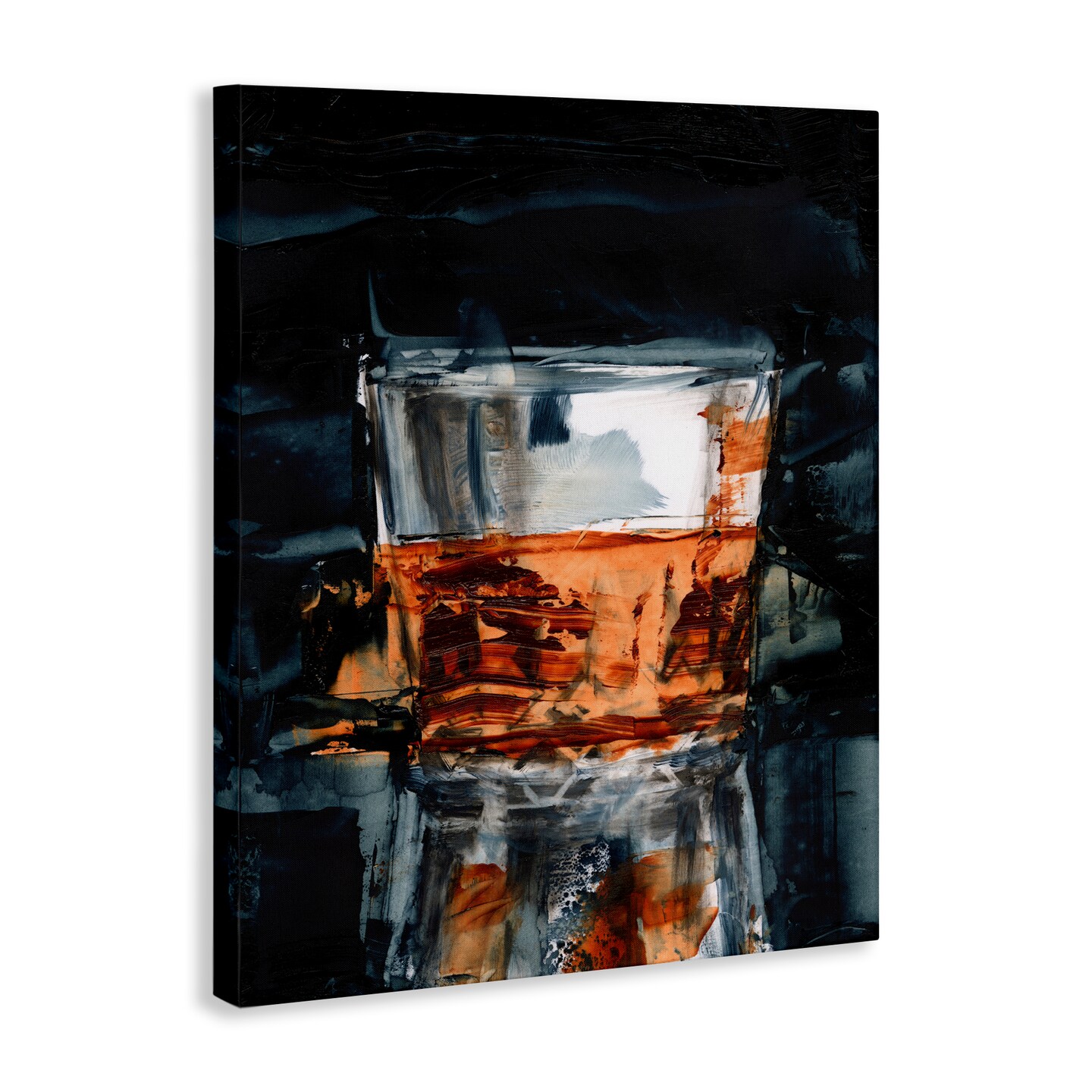Stupell Industries Whiskey Glass Reflection Canvas Wall Art Design by Ethan Harper