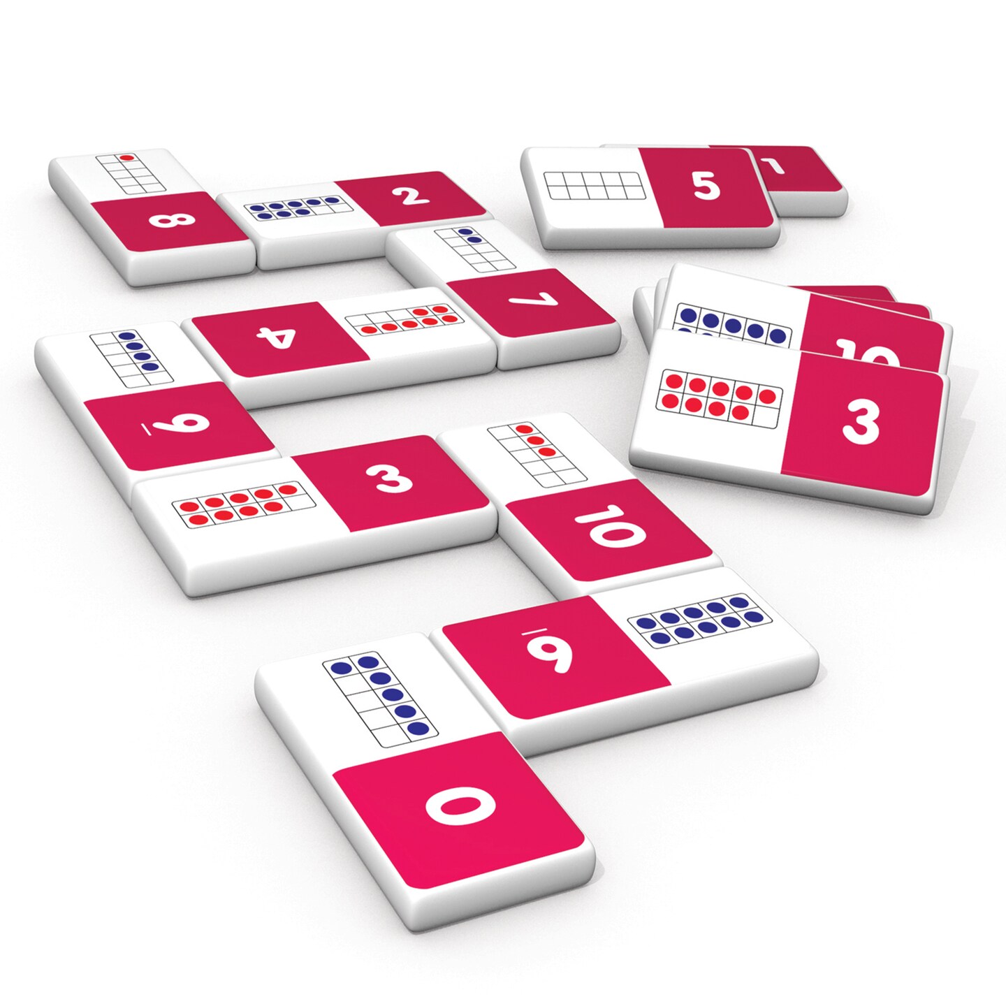 Ten Frame Dominoes Junior Learning Activity Cards for Ages 4-5 Kindergarten Learning, Math, Perfect for Home School, Educational Resources
