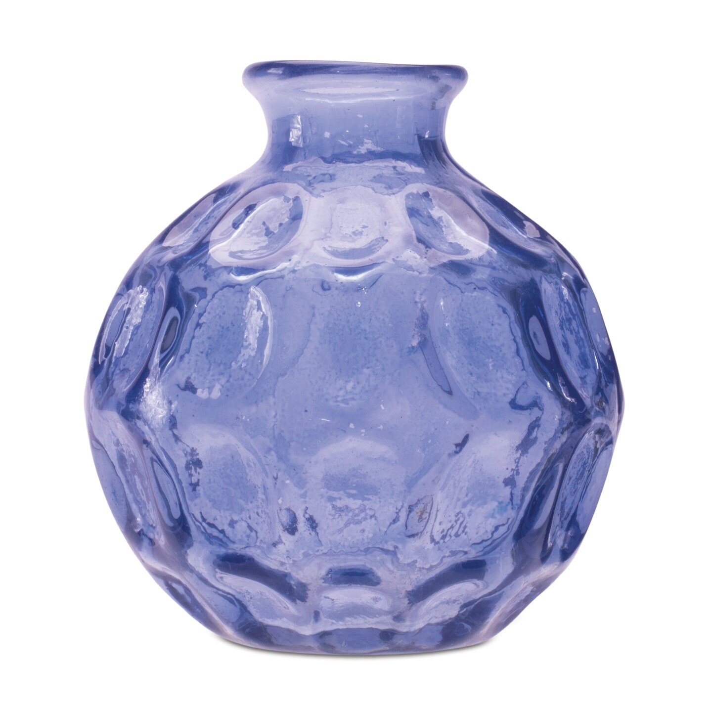 Melrose Bubble Glass Bud Vase - 4.25&#x22; - Set of 2