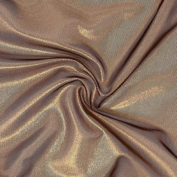 Shimmer Foiled Mesh Fabric Stretch Power Mesh for Dancewear, Stage Wear & Apparel