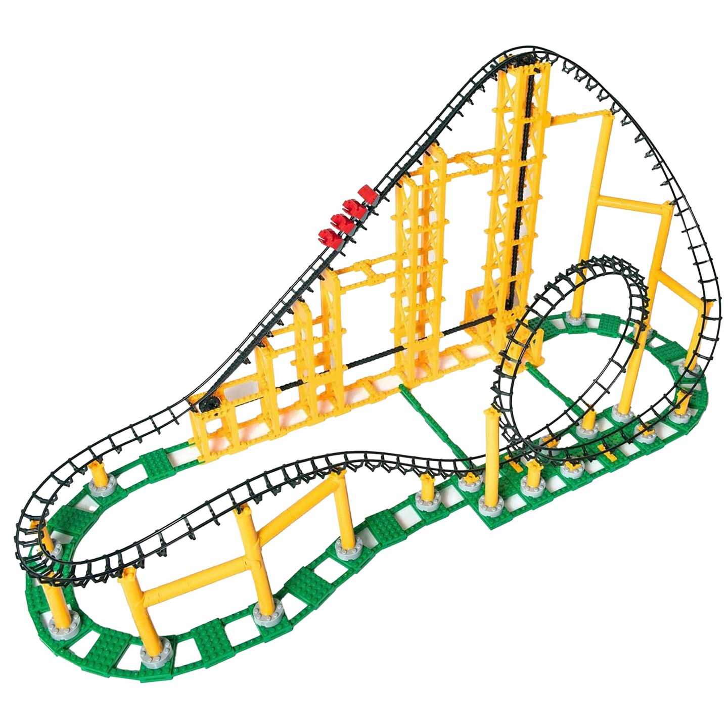 CDX Blocks: Sidewinder - 848 Pieces, Building Brick Set, Gravity Powered Looping Coaster Model, Promotes STEM Learning