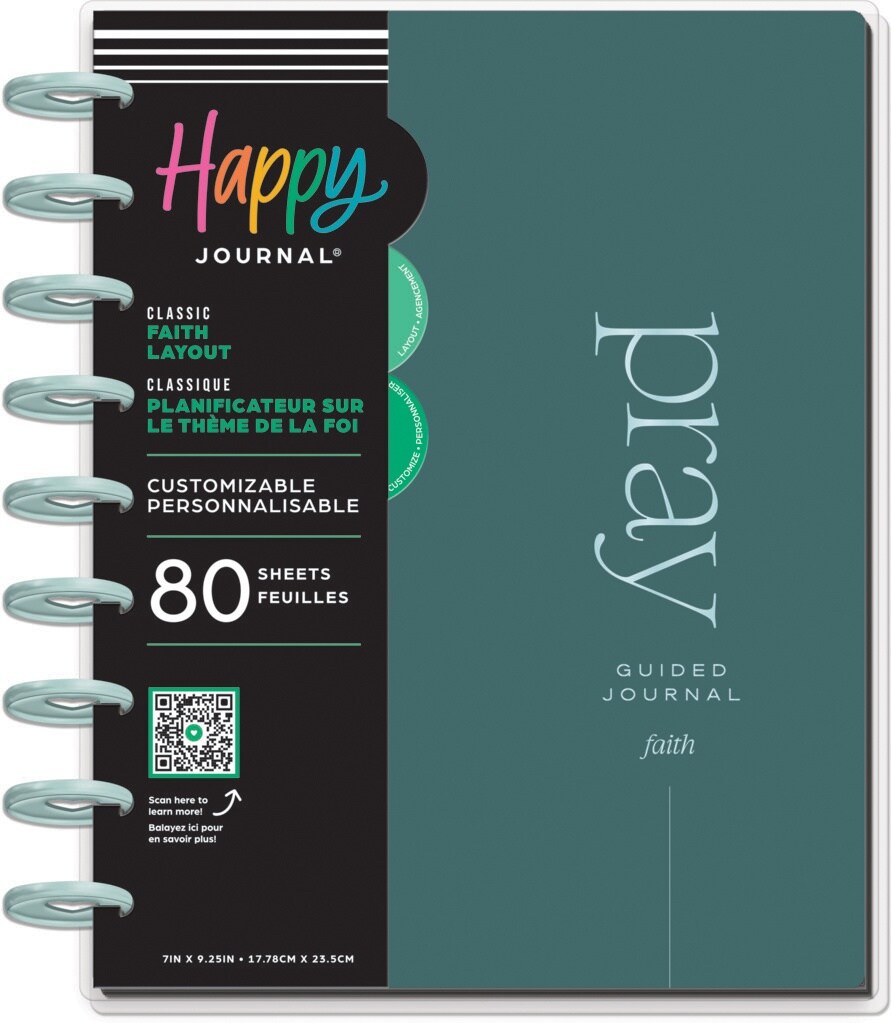 Happy Planner Classic Disc Bound Memory Keeping Journal-Reflect &#x26; Grow Faith