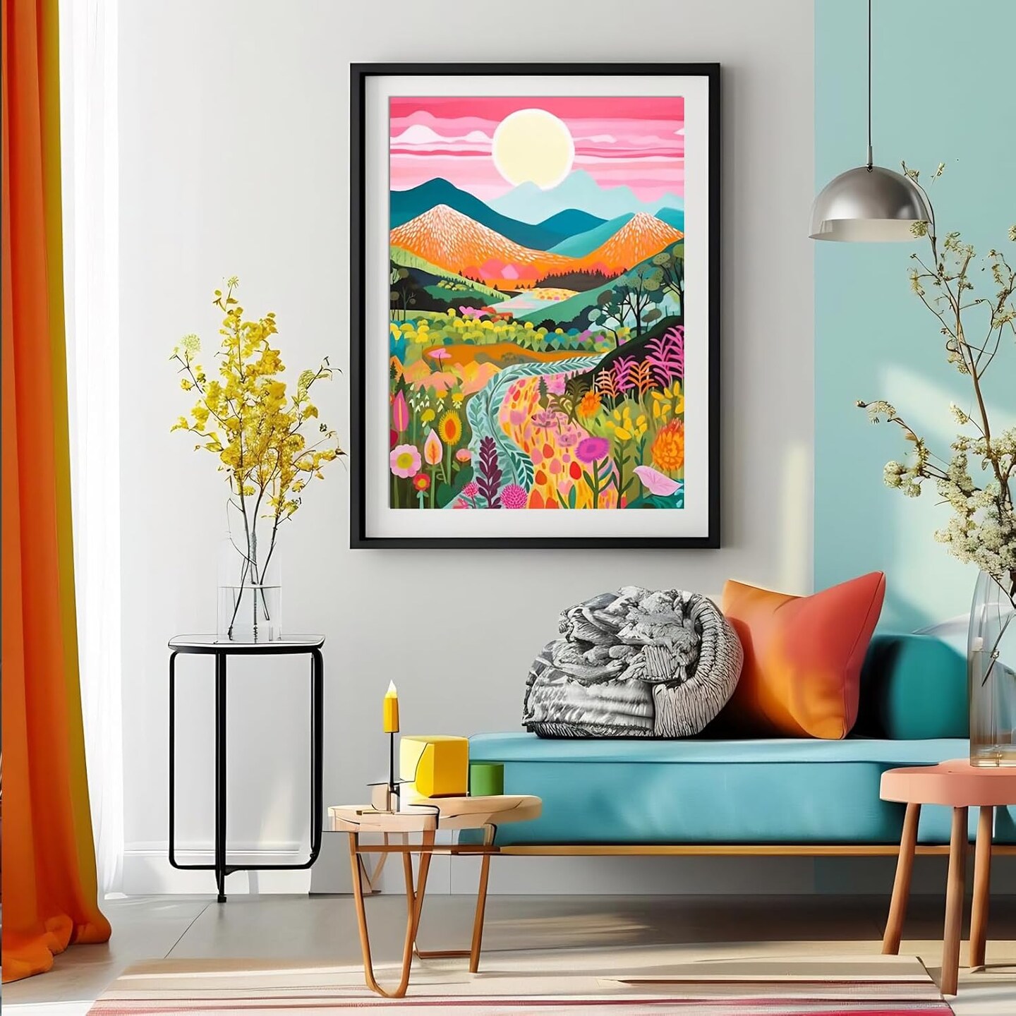 5D Diamond Painting Kits for Adults Beginners Mountain Flower