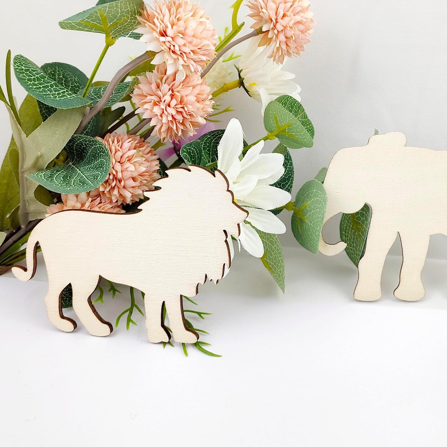 30 Pack Unfinished Wood Animal Cutouts