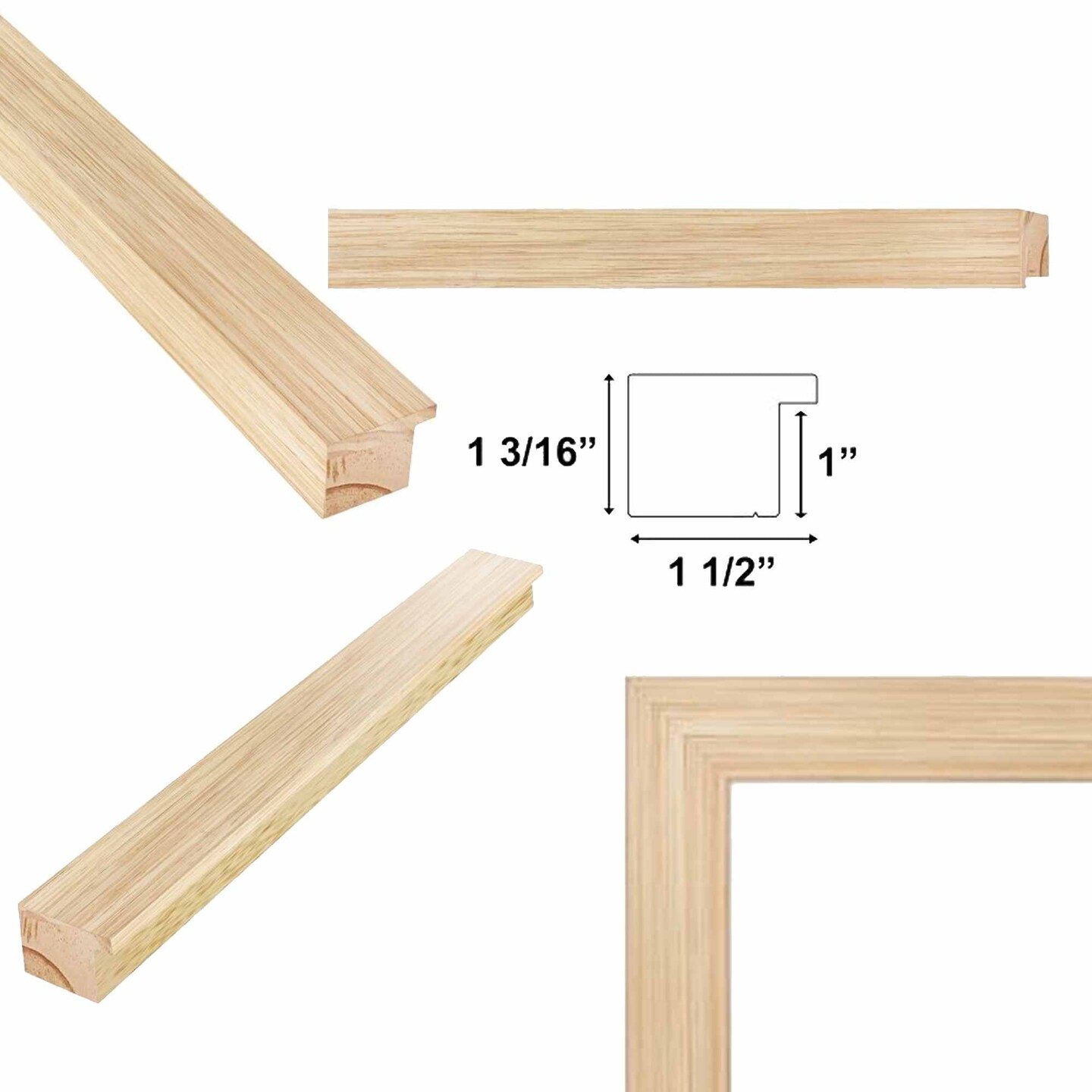 Cypress Natural Oak Wood Picture Frame 11x14 frame