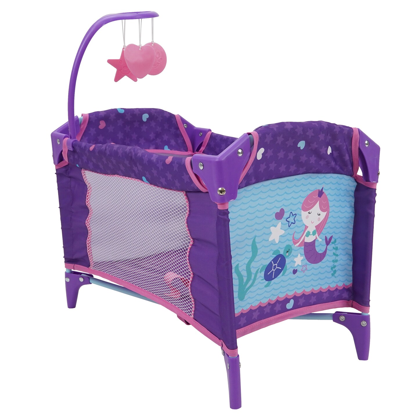 509 Mermaid Dream n Fun Doll Play Yard Kids Pretend Play w Mobile Folds for Easy Storage Travel Pack Play Ages 3 Michaels