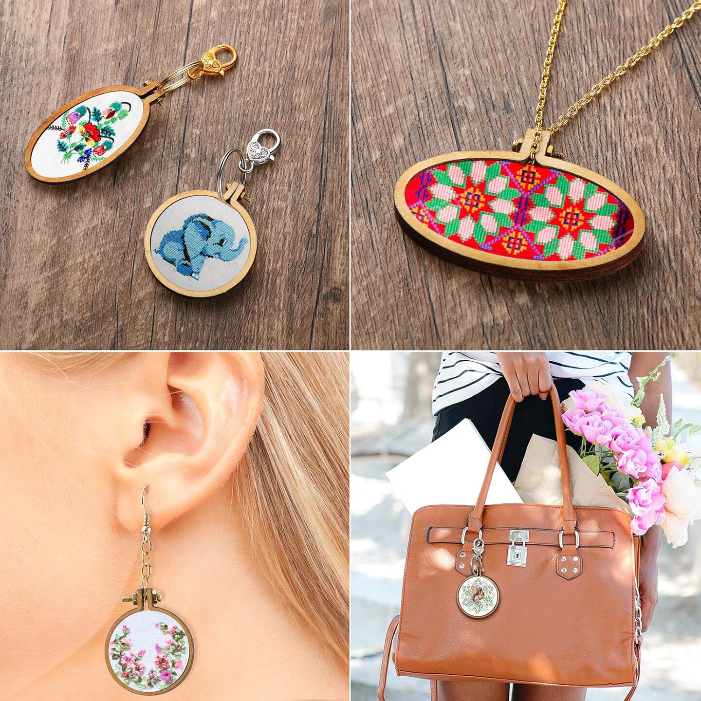 Mini Embroidery Hoop Wooden