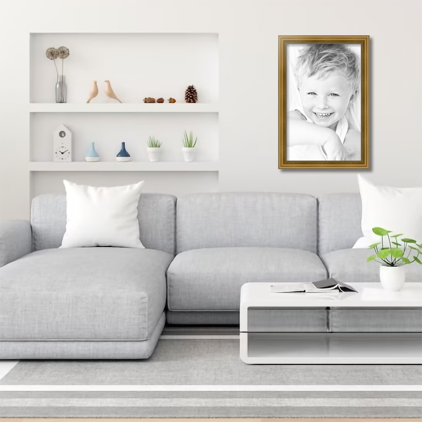ArtToFrames 11x17 Inch Picture Frame, This 1.25 Inch Custom Wood Poster Frame is Available in Multiple Colors, Great for Your Art or Photos - Comes with Regular Glass and Corrugated Backing (A101HI)