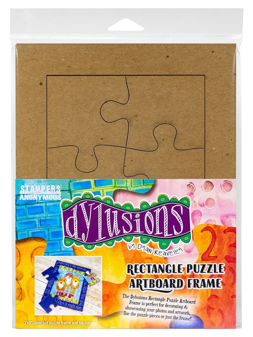 Dyan Reaveley&#x27;s Dylusions Rectangle Puzzle Frame-Chipboard