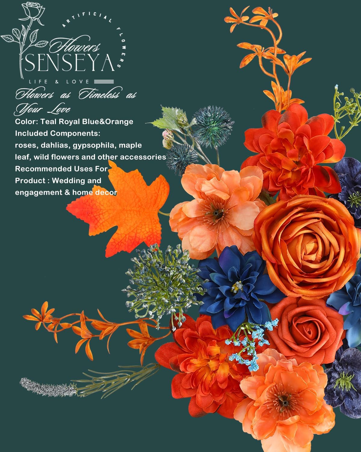 Artificial Flowers Assorted Flowers Stems Floral Arrangements