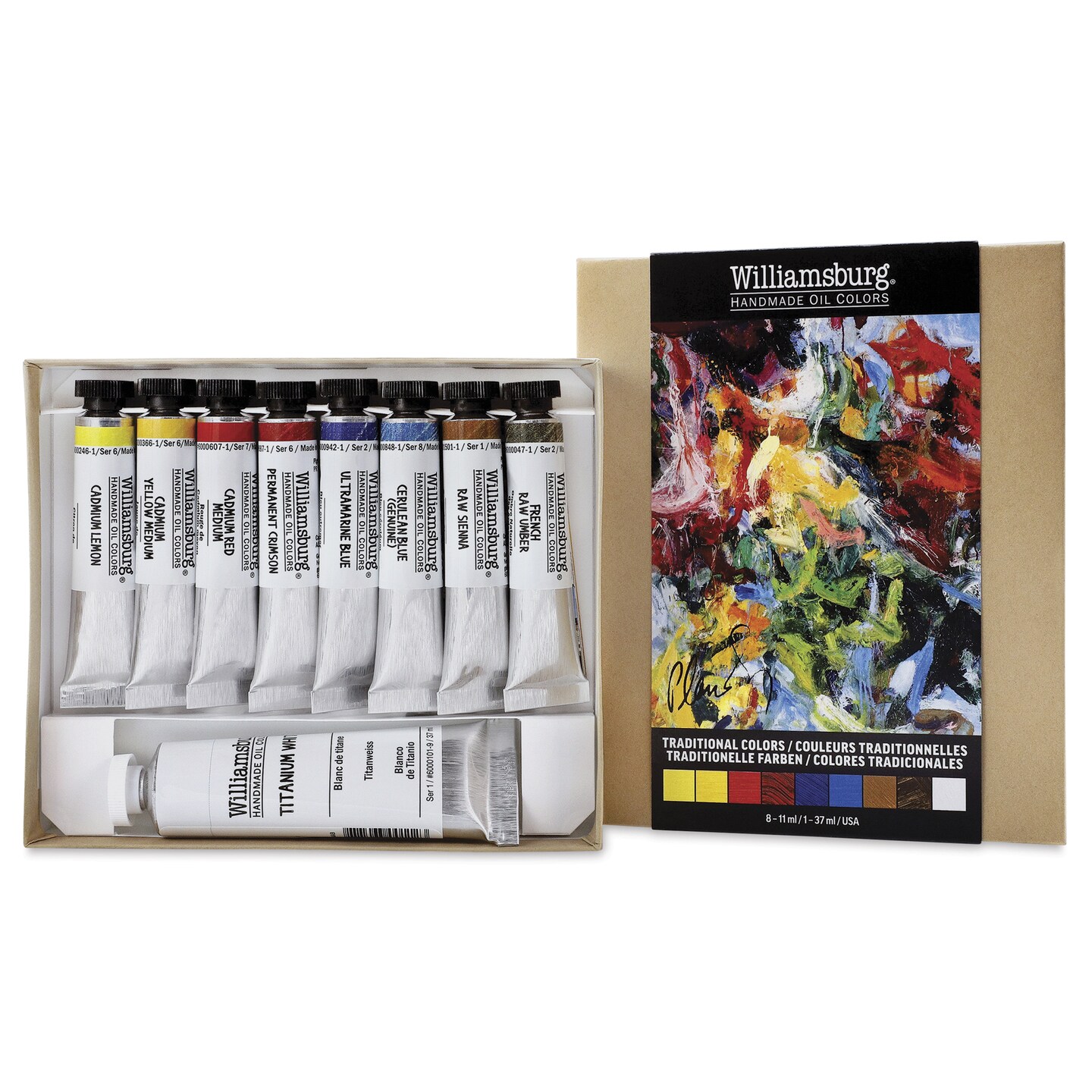 Williamsburg Oils - Set of 9, Traditional Colors, 11 ml