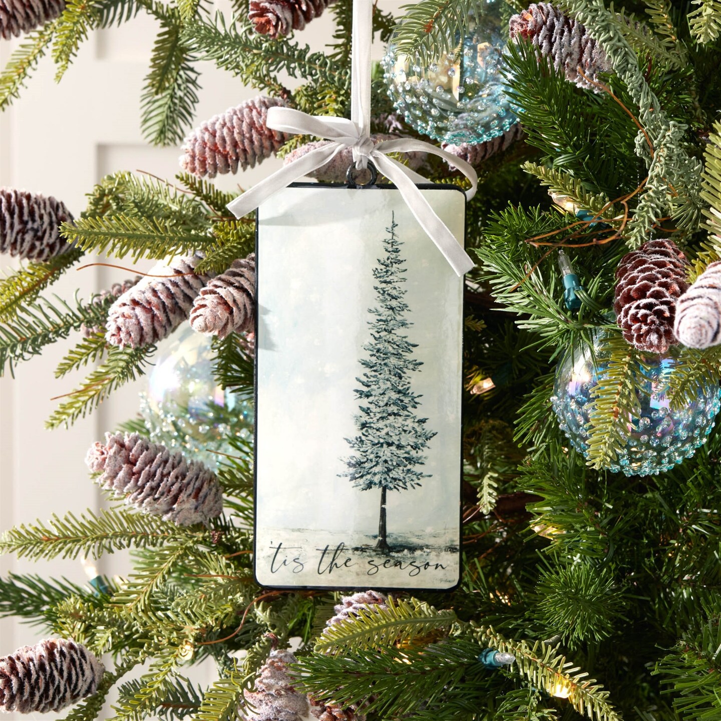 Melrose Tis The Season Christmas Ornaments - 8.5&#x22; - 12ct