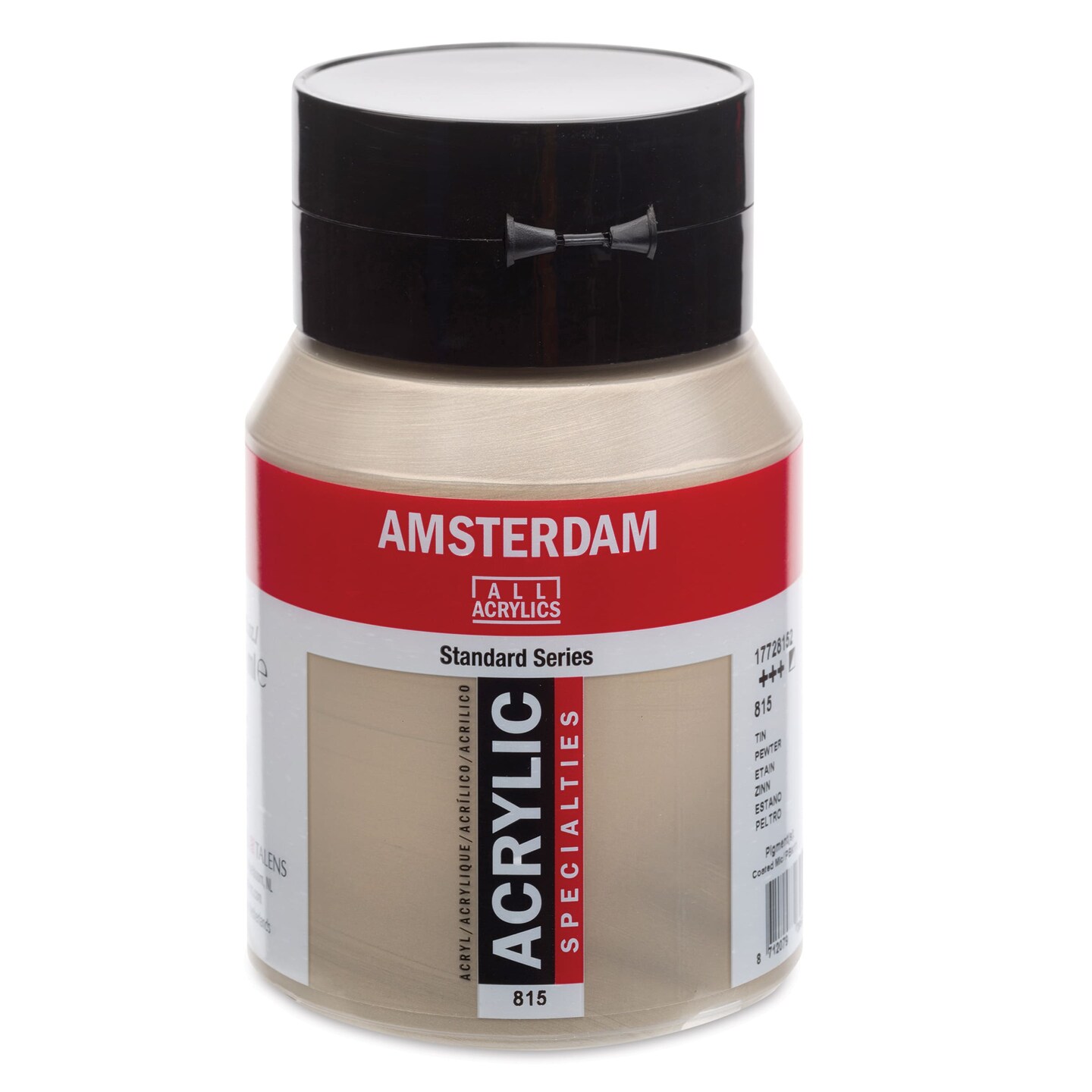 Amsterdam Standard Series Acrylic - Metallic Pewter, 500 ml bottle