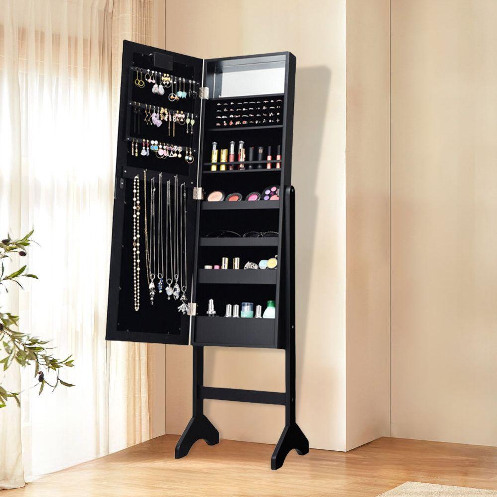 Edge Collections - Elegant Jewelry Armoire with LED Lighting - 1 Piece