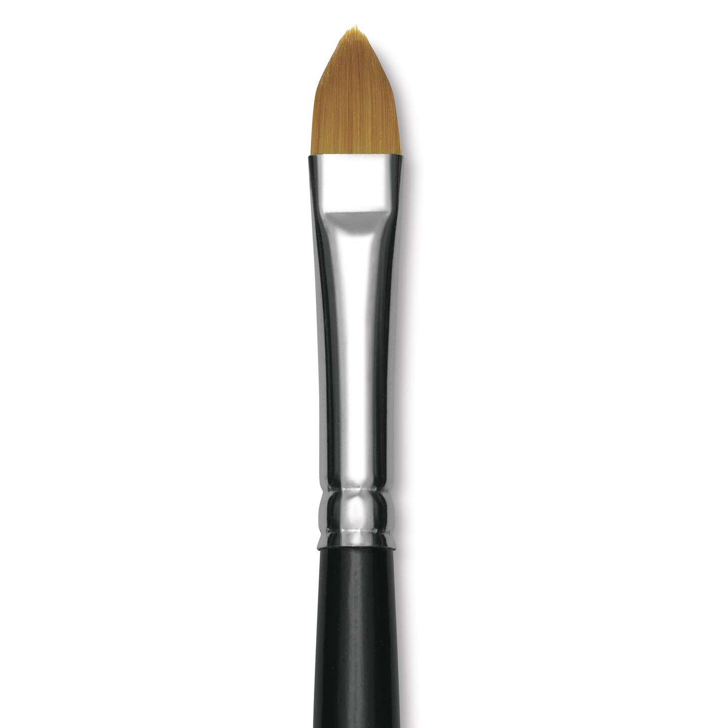 Trekell Synthetic Gold Taklon Brush - Cat's Tongue, Short Handle, Size 10