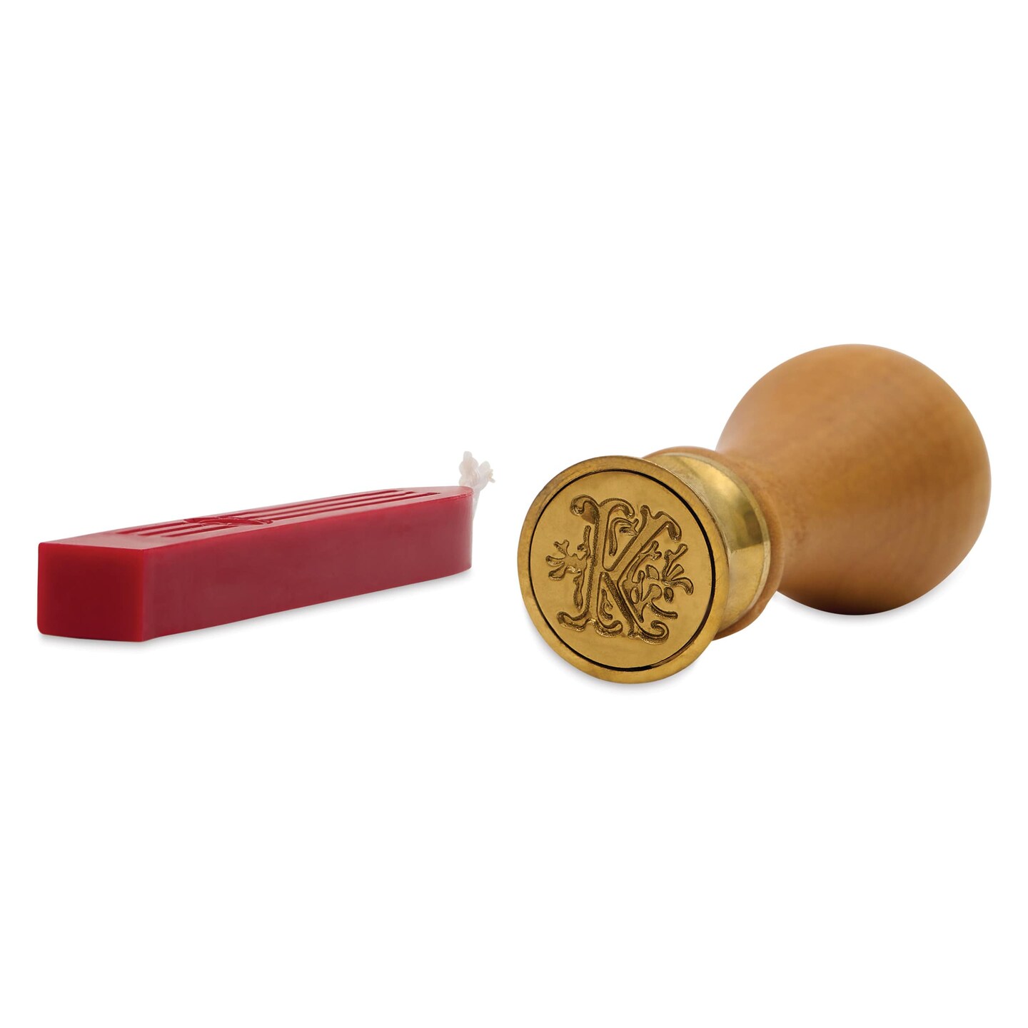 Manuscript Ceramic Small Initial Sealing Coin Set - Letter K
