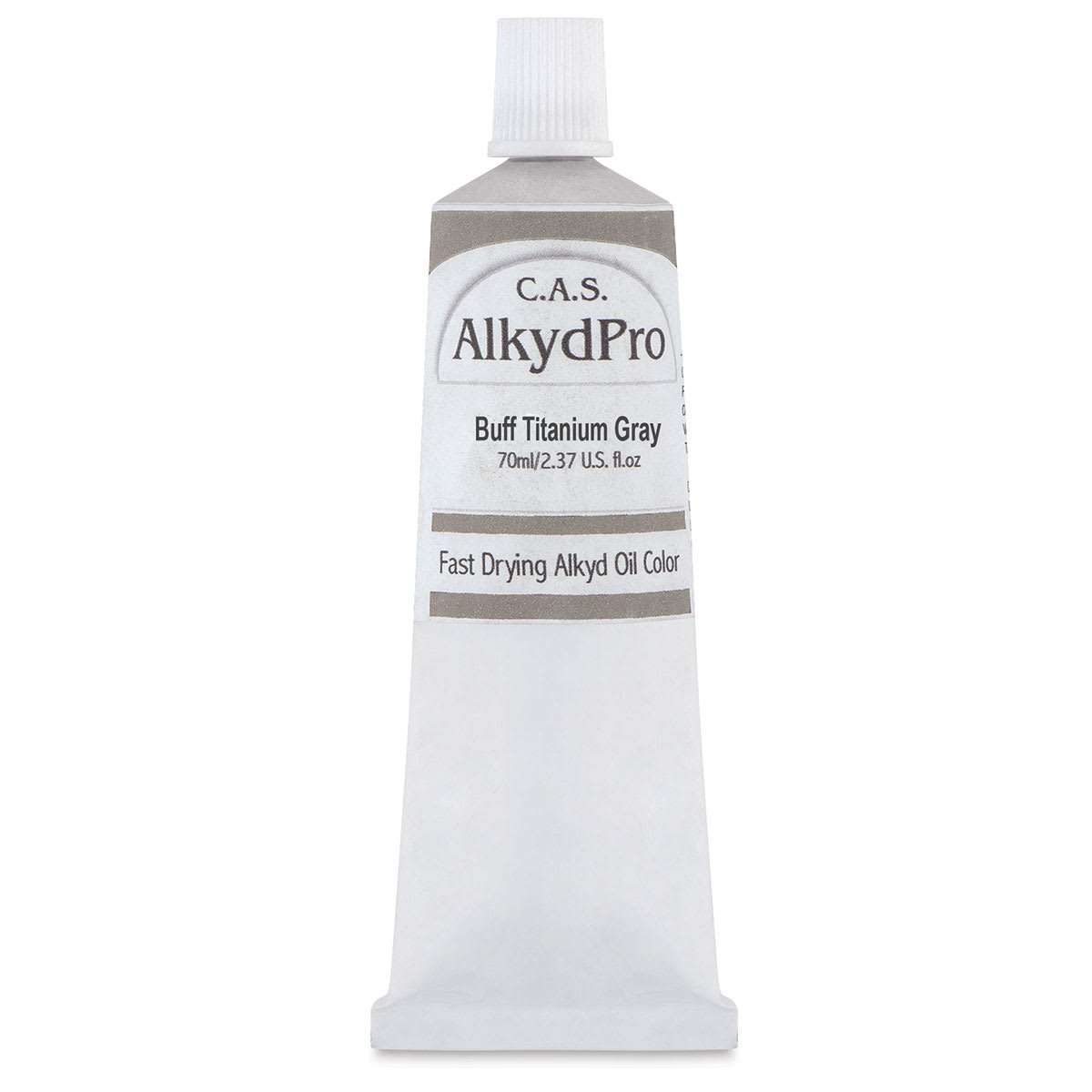 CAS AlkydPro Fast-Drying Alkyd Oil Color - Buff Titanium Gray, 70 ml tube