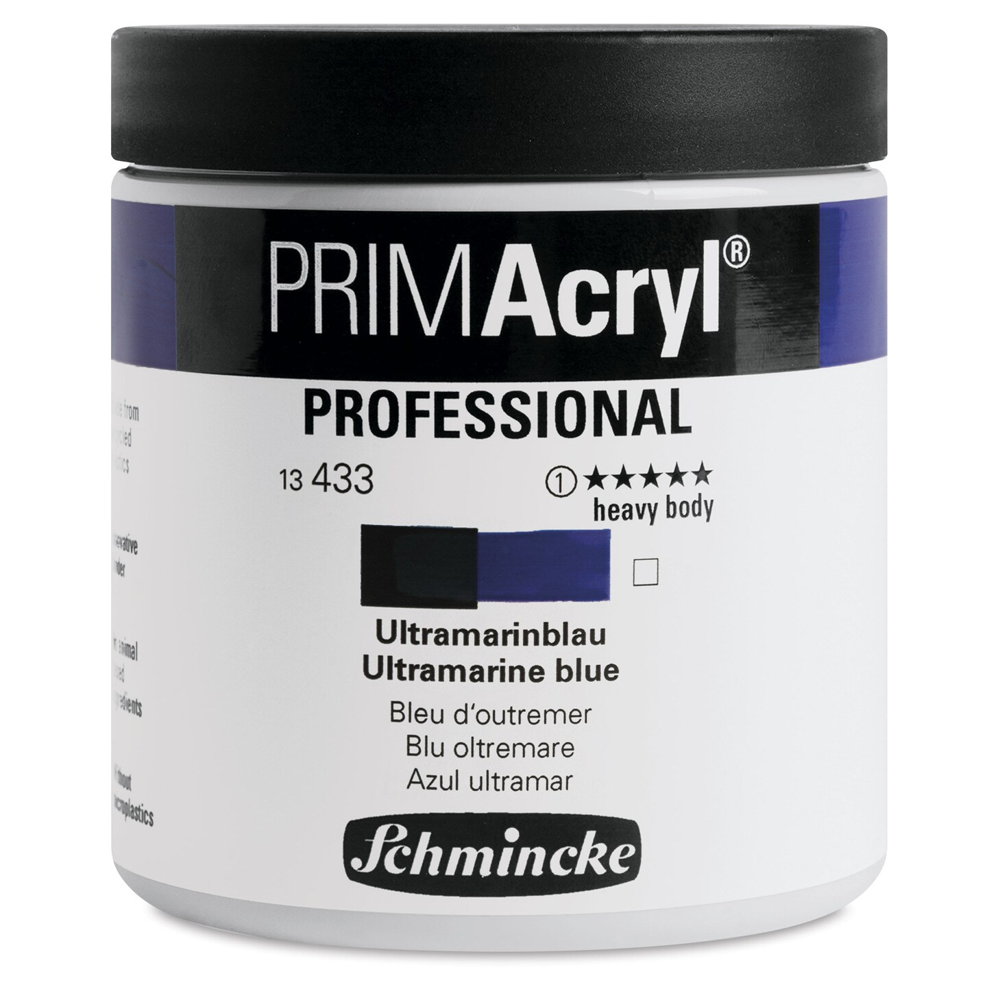 Schmincke Primacryl Professional Acrylic Paint - Ultramarine Blue, 237 ml Jar