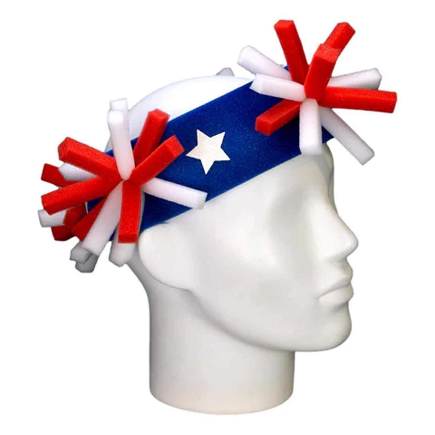 USA Pompoms Headband Fun &#x26; Patriotic Party Accessory