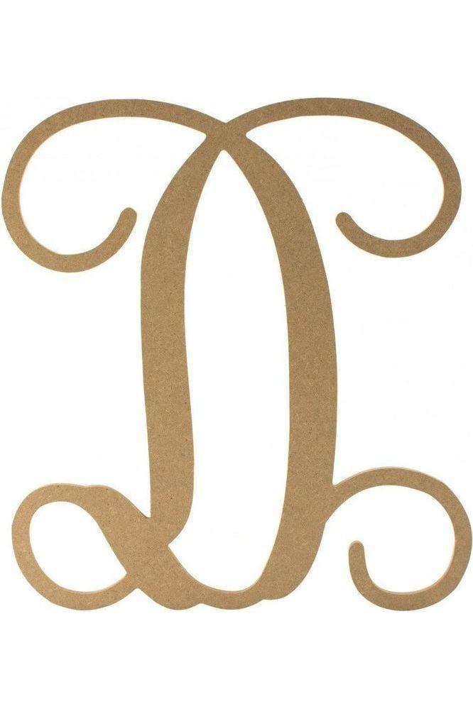 Vine Monogram Script Letter