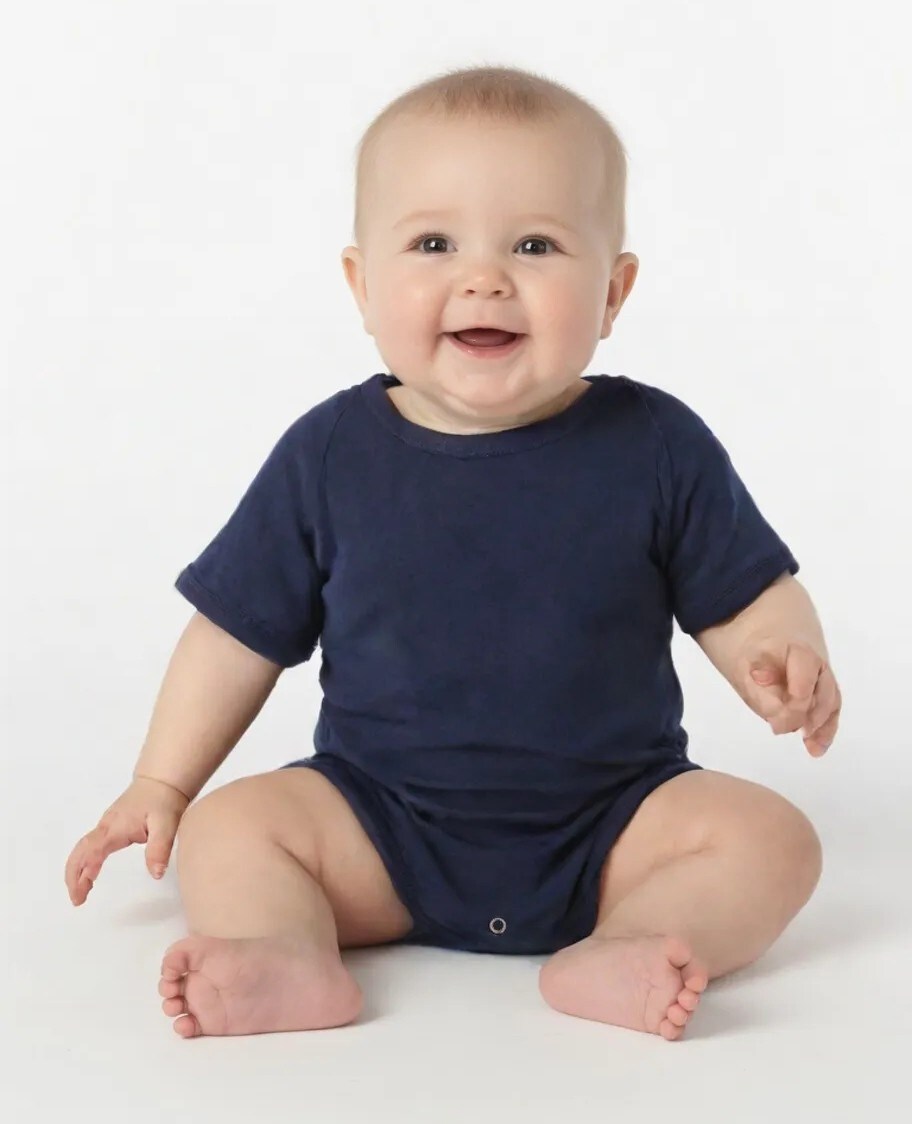 BELLA CANVAS Infant Jersey Short Sleeve Bodysuit One Piece for Baby Comfort & Custom Print Infant Outfit