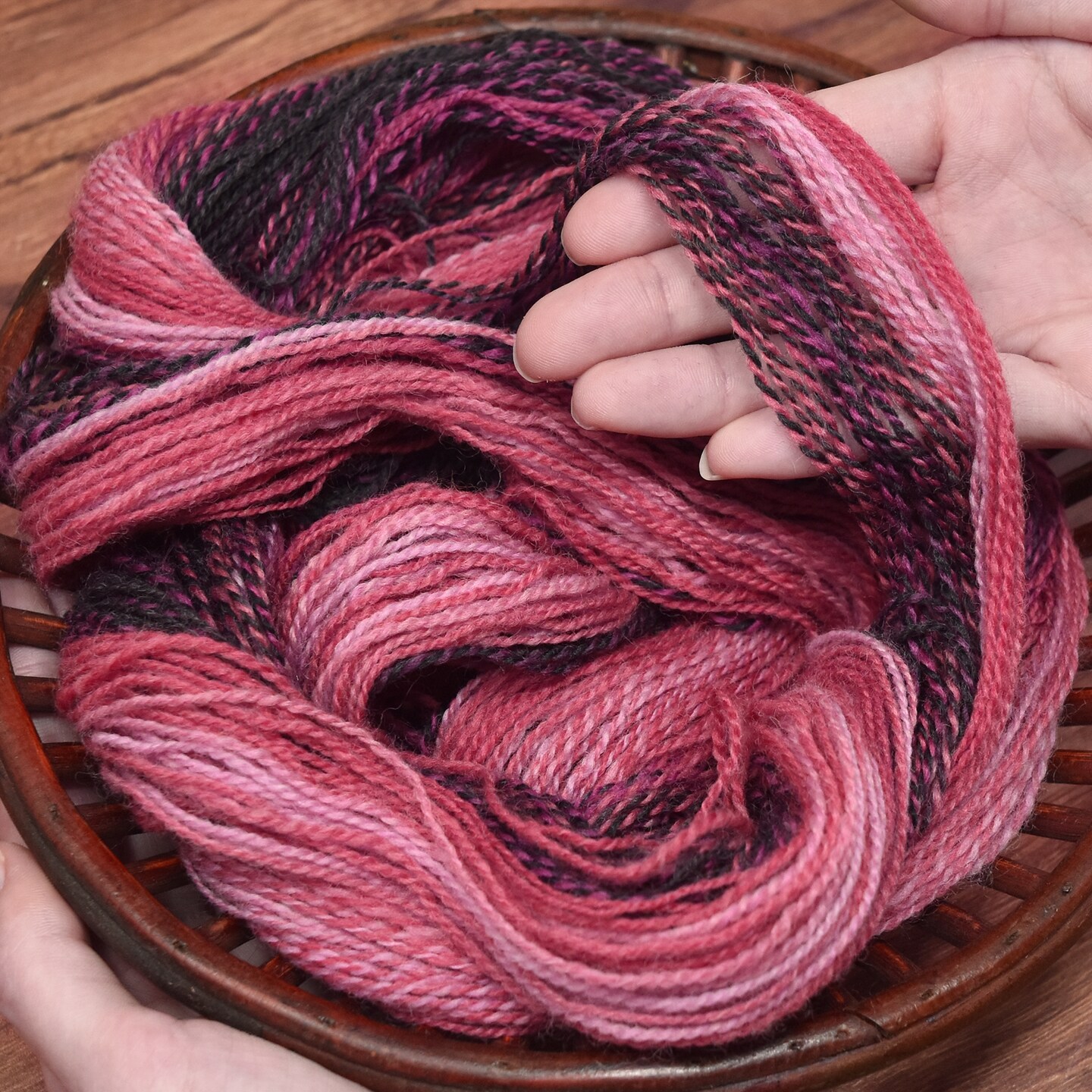 Double Helix by Living Dreams Yarn. Soft, Colorful Wool Yarn for Crochet, Knitting, Weaving. Self-Striping Sport Weight Yarn, 3 Pack, 150g