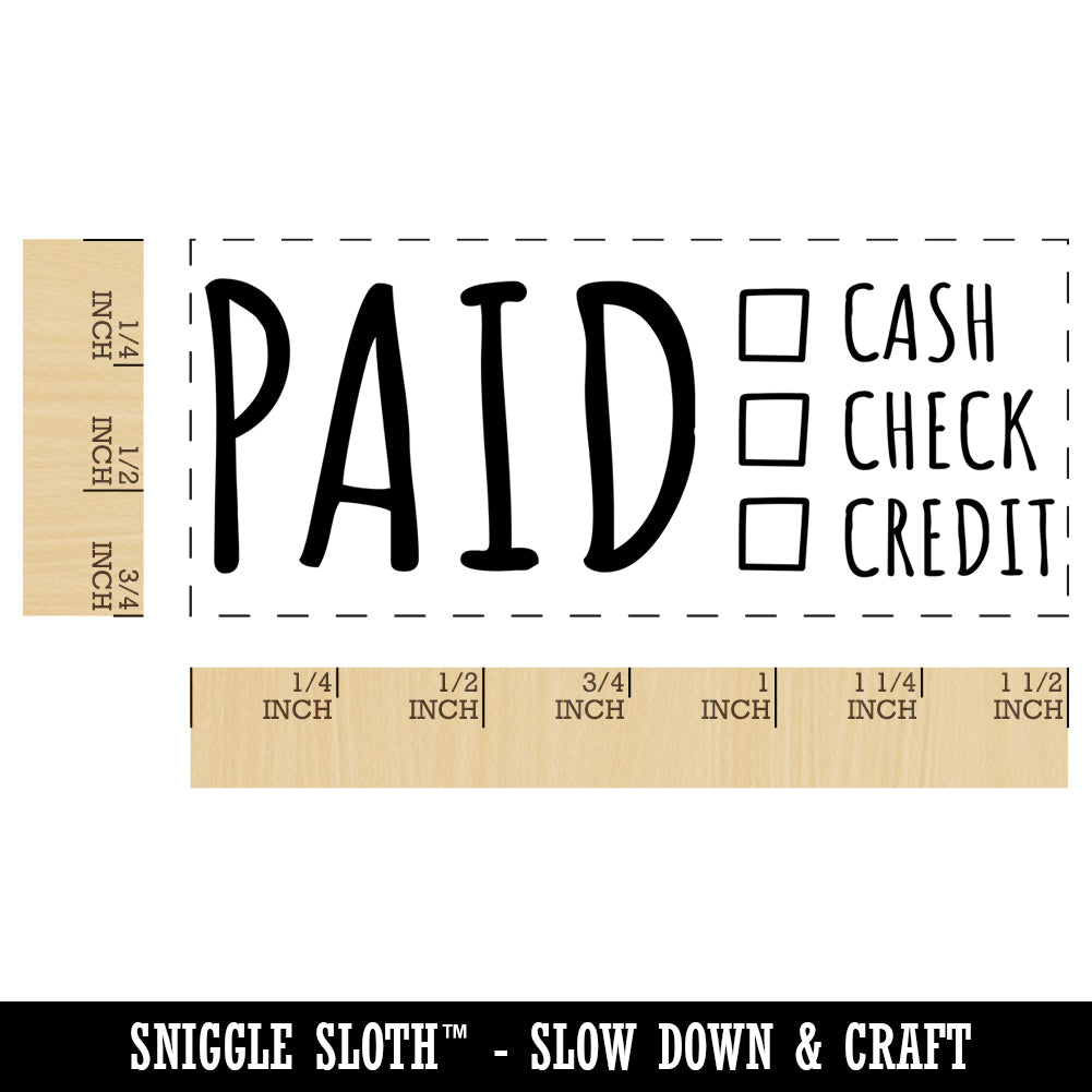 Paid Details Cash Check Credit Invoice Self-Inking Rubber Stamp Ink Stamper for Business Office