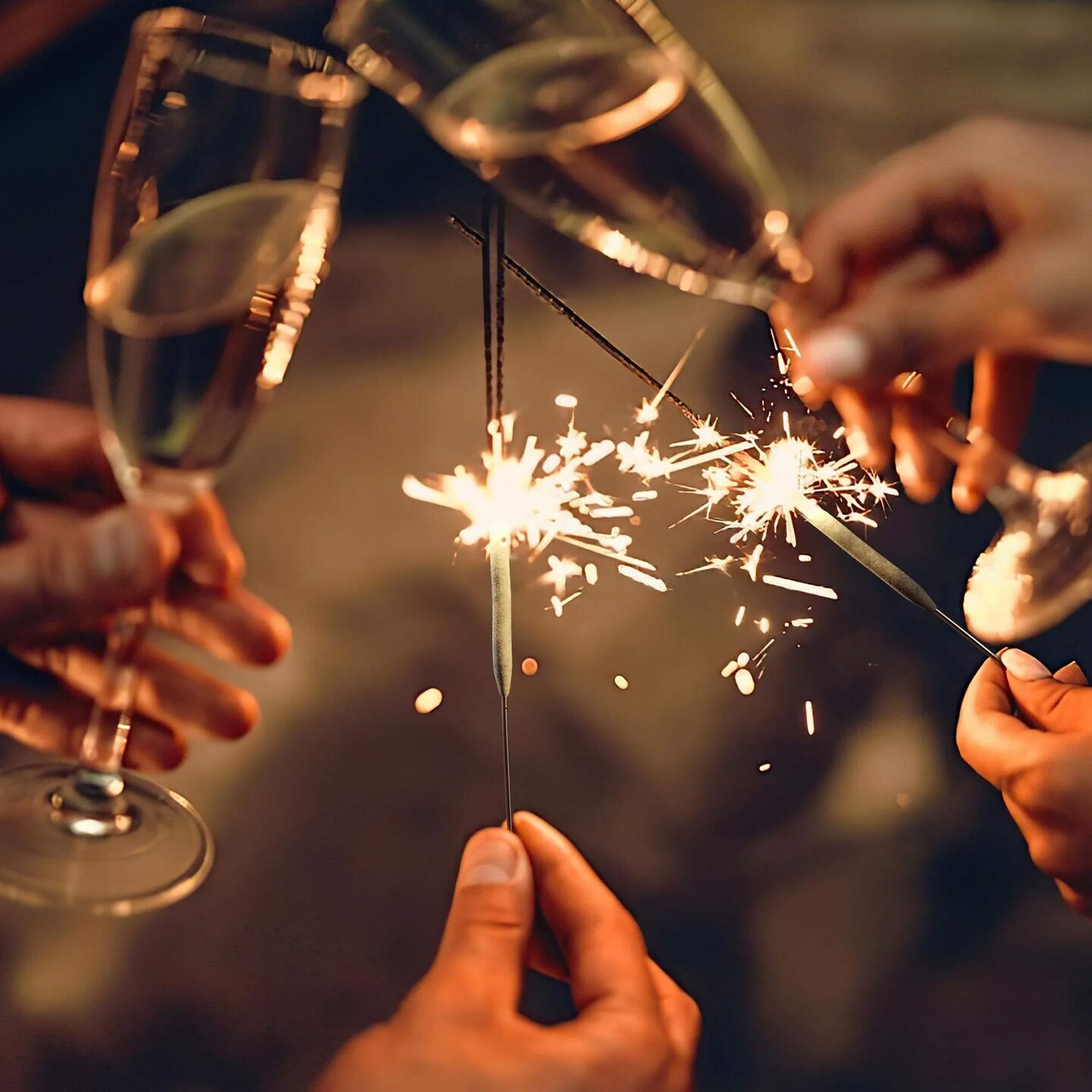 8 Inch Gold Wire Sparklers 72 Count Party Celebration Favors 4th Of July