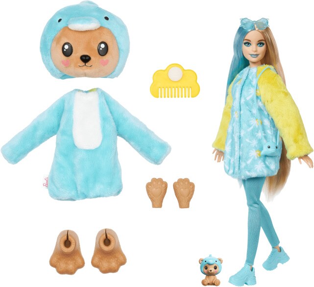 Mattel - Barbie Cutie Reveal Costume Series Barbie with Teddy as Dolphin  [COLLECTABLES] Paper Doll