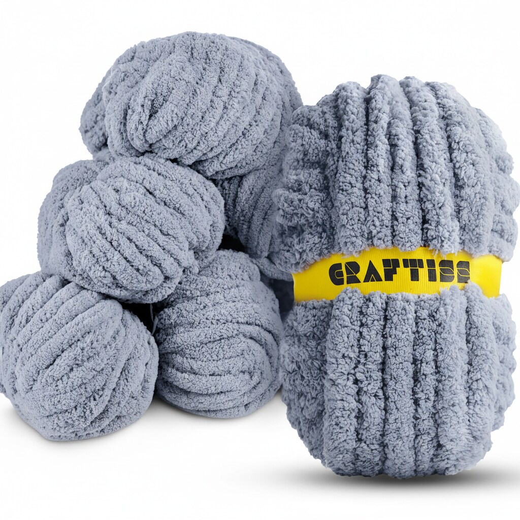 8 Rolls Chunky Chenille Yarn for Crocheting - Jumbo 7 Weight (27 yds, 8 oz Each Skein), Bulky Thick Crochet Knit Blanket Chunky Yarn for Hand Knitting