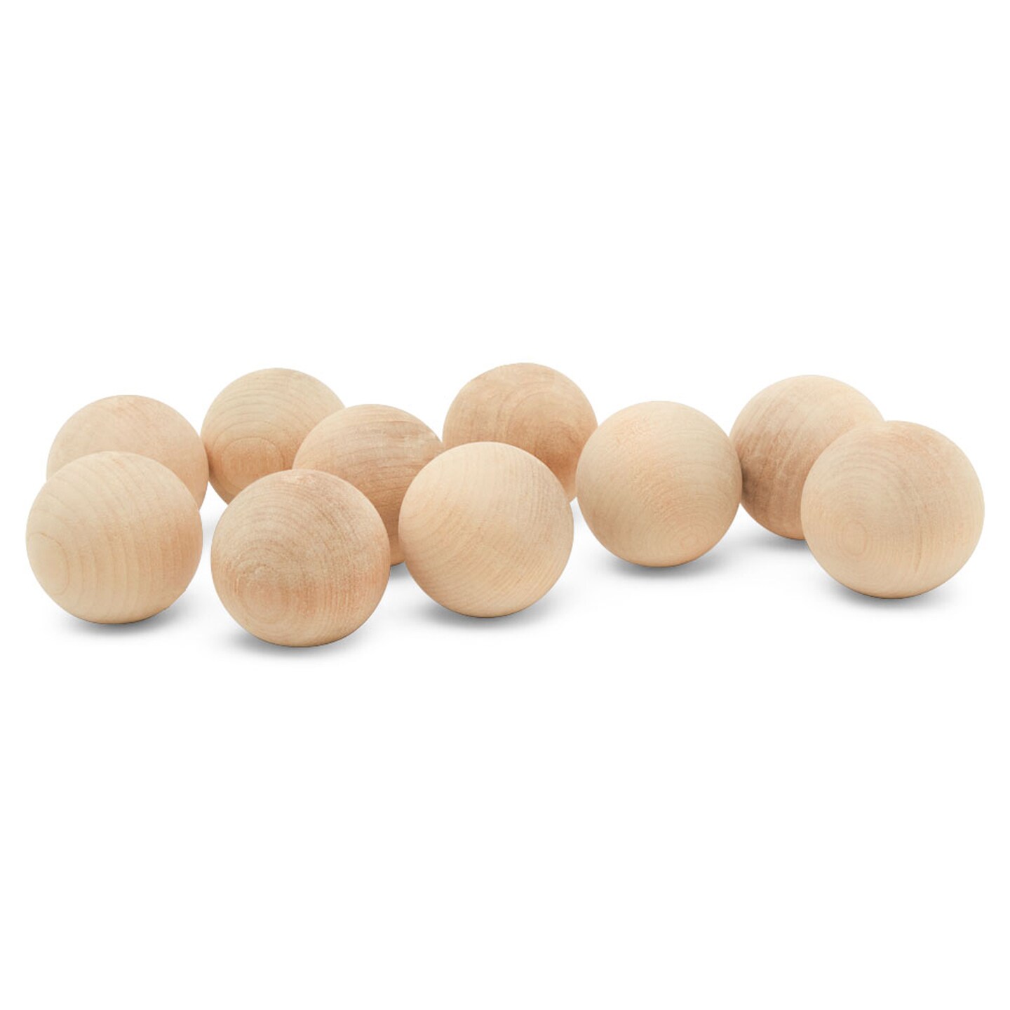 Wooden Balls, Assorted Unfinished, Round, Birch Hardwood Craft Balls | Woodpeckers