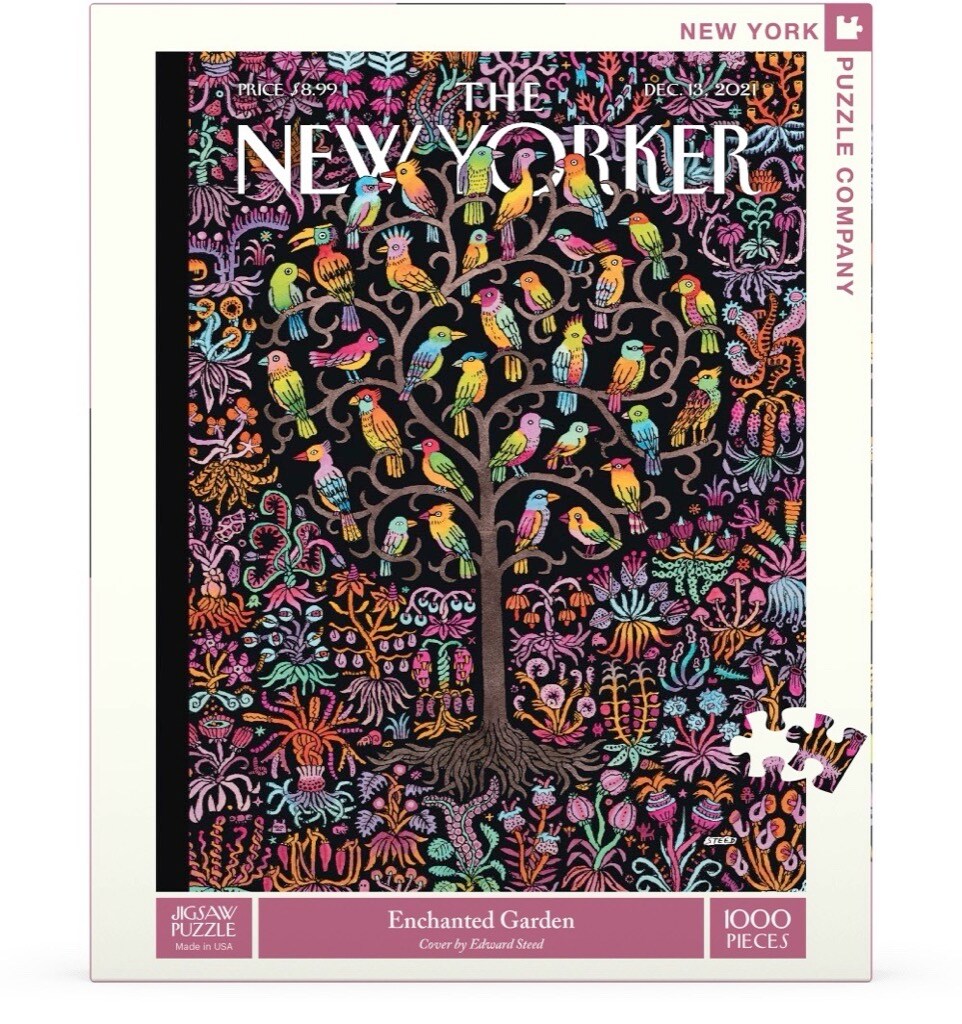 New York Puzzle Company Enchanted Garden 1000 Piece Piece Jigsaw Puzzle ...