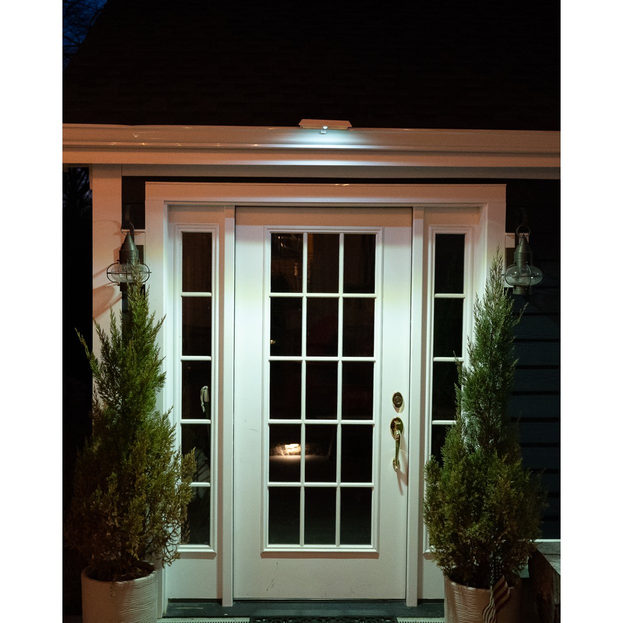 Nitebrite Solar Motion Detector Accent Light 2 Pack Adjustable Mounting Bracket